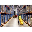 Easy to use, easy to see, easy to move, and easy to store mobile barrier uses articulating panels to extend to 13 feet long. It can be used straight, curved or circular. ANSI/OSHA-compliant colors.