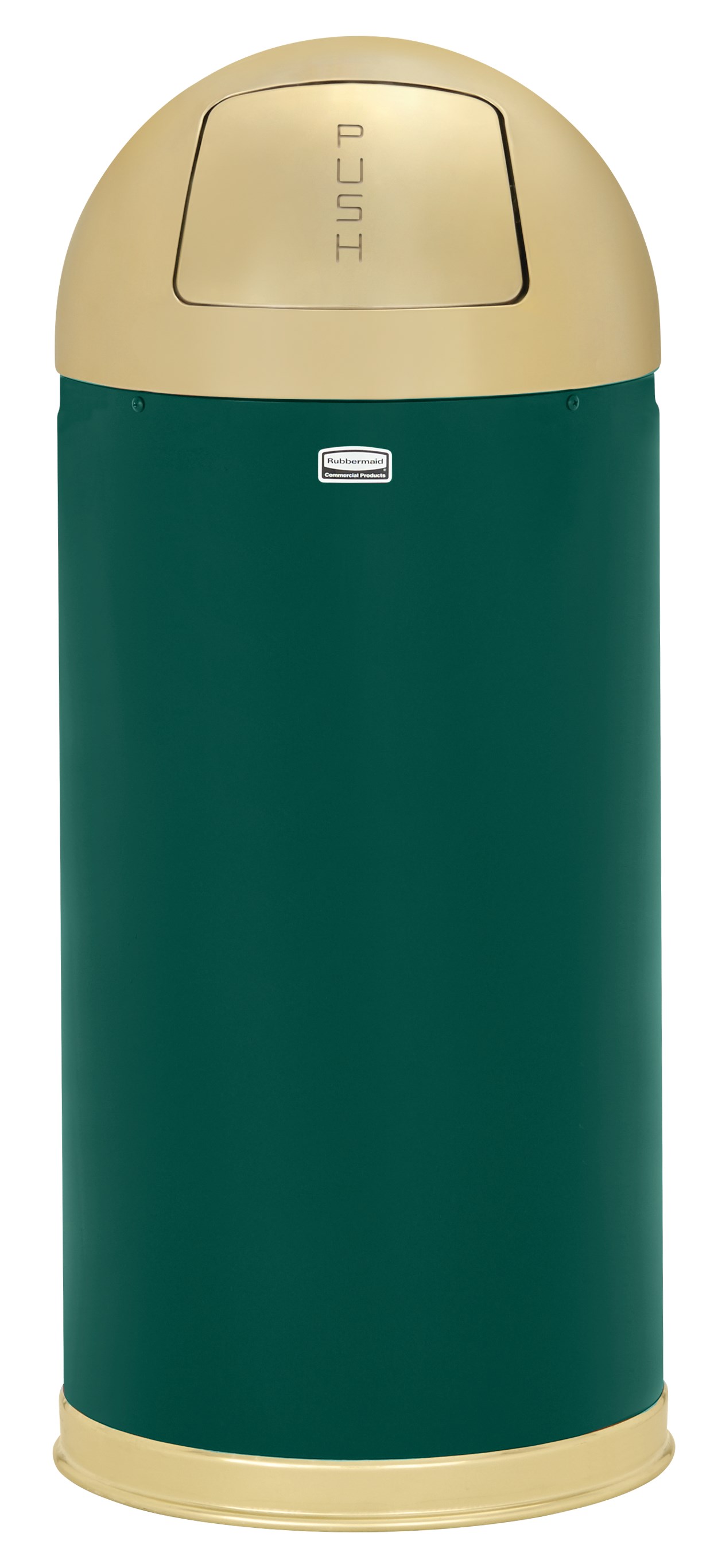 The Round Tops Push Door decorative refuse container have a classic, sleek design that beautifully blend into any indoor environment and open top for easy waste disposal.