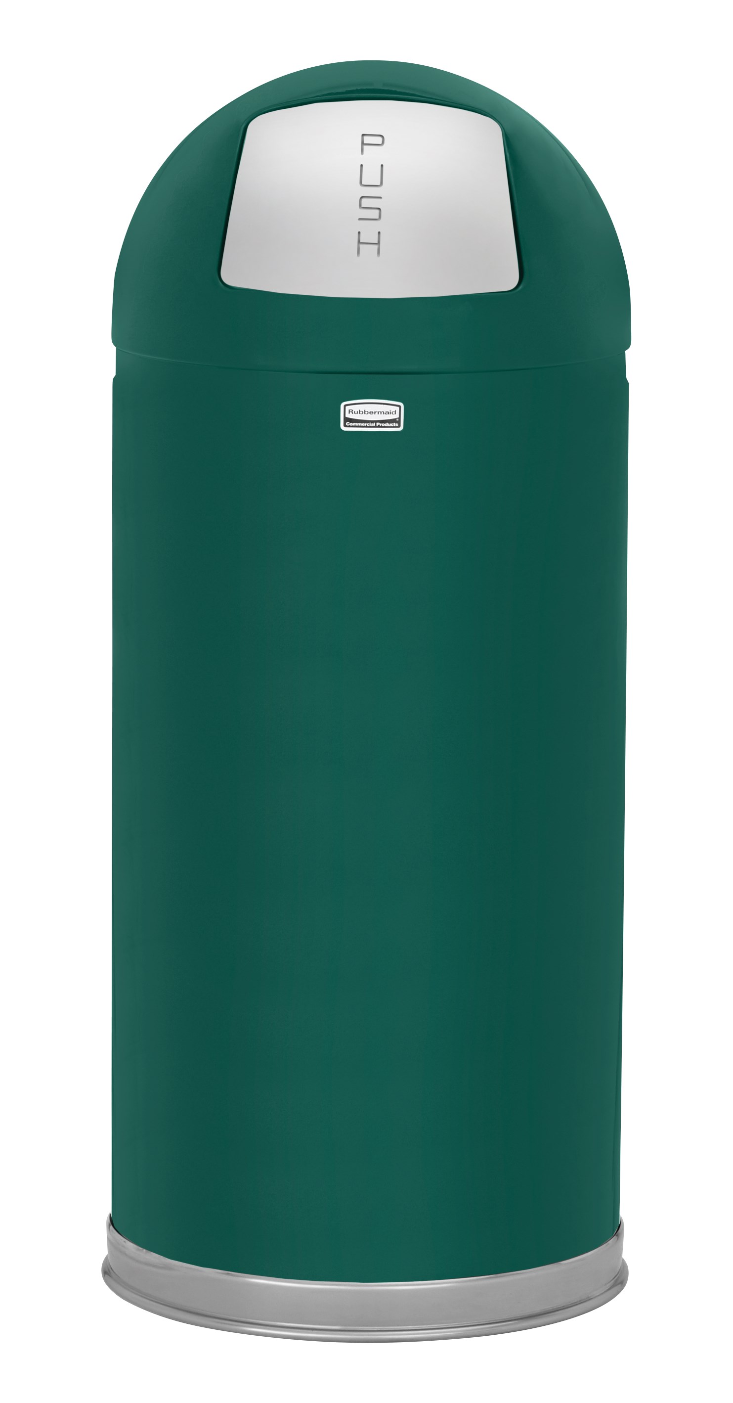 The Round Tops Push Door decorative refuse container have a classic, sleek design that beautifully blend into any indoor environment and open top for easy waste disposal.