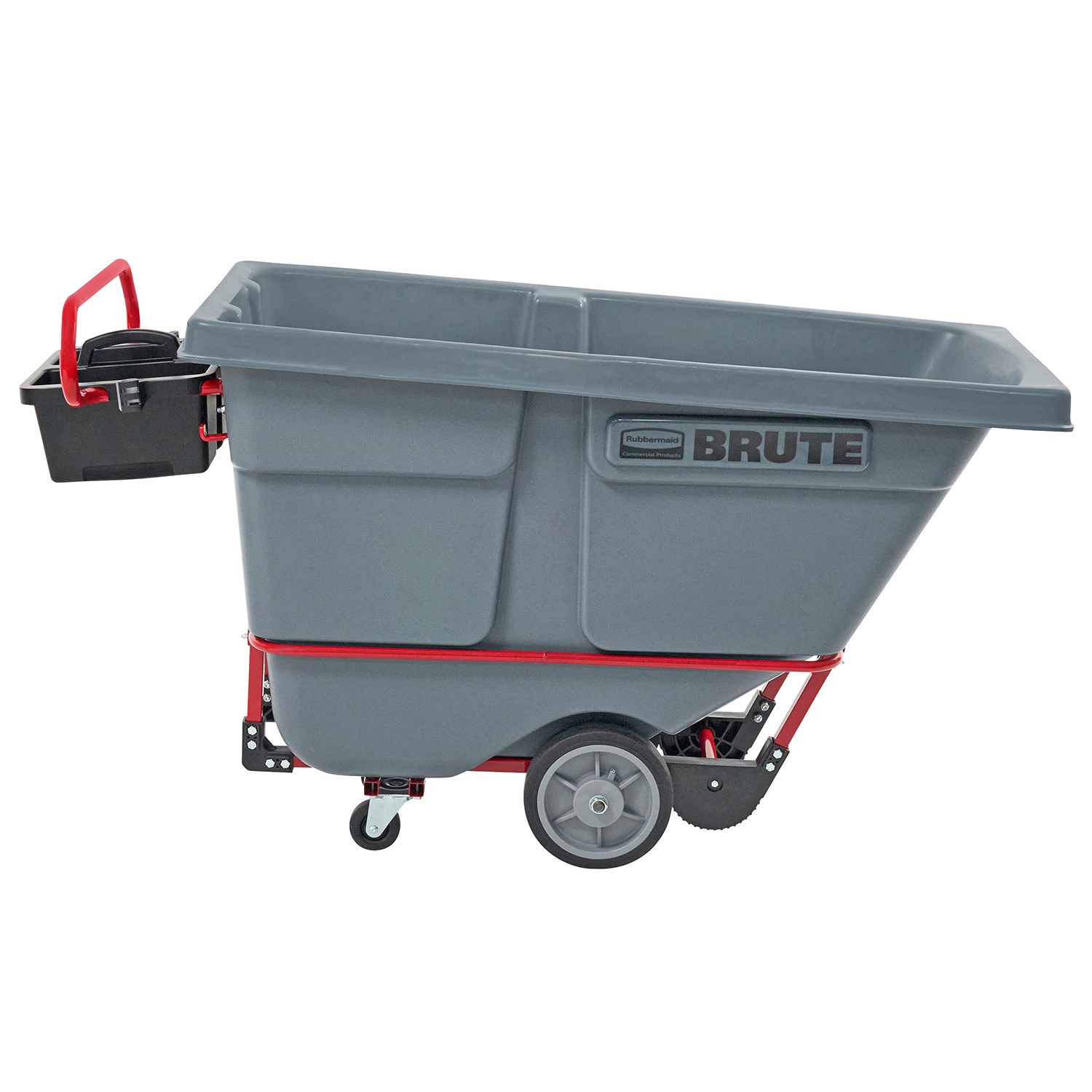 BRUTE Rotomolded Tilt Truck, Heavy Duty Plus, 1/2 Cubic Yard, Gray