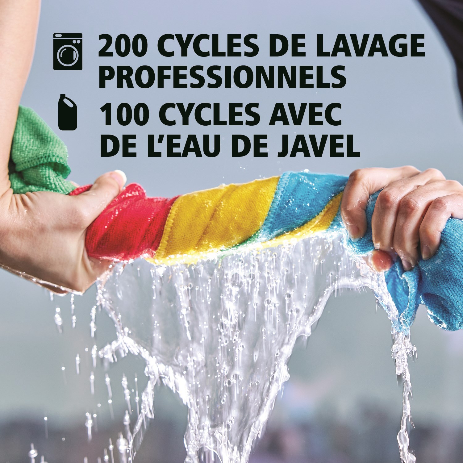 Les chiffons en microfibre recyclée HYGEN™ r-40 sont fabriqués avec 40 % de polyester recyclé post-consommation et conçus pour offrir des performances et une durabilité supérieures. Conçus pour résister à 200 lavages industriels (100 avec de l’eau de javel), tout en conservant des couleurs vives pour un codage couleur efficace.
