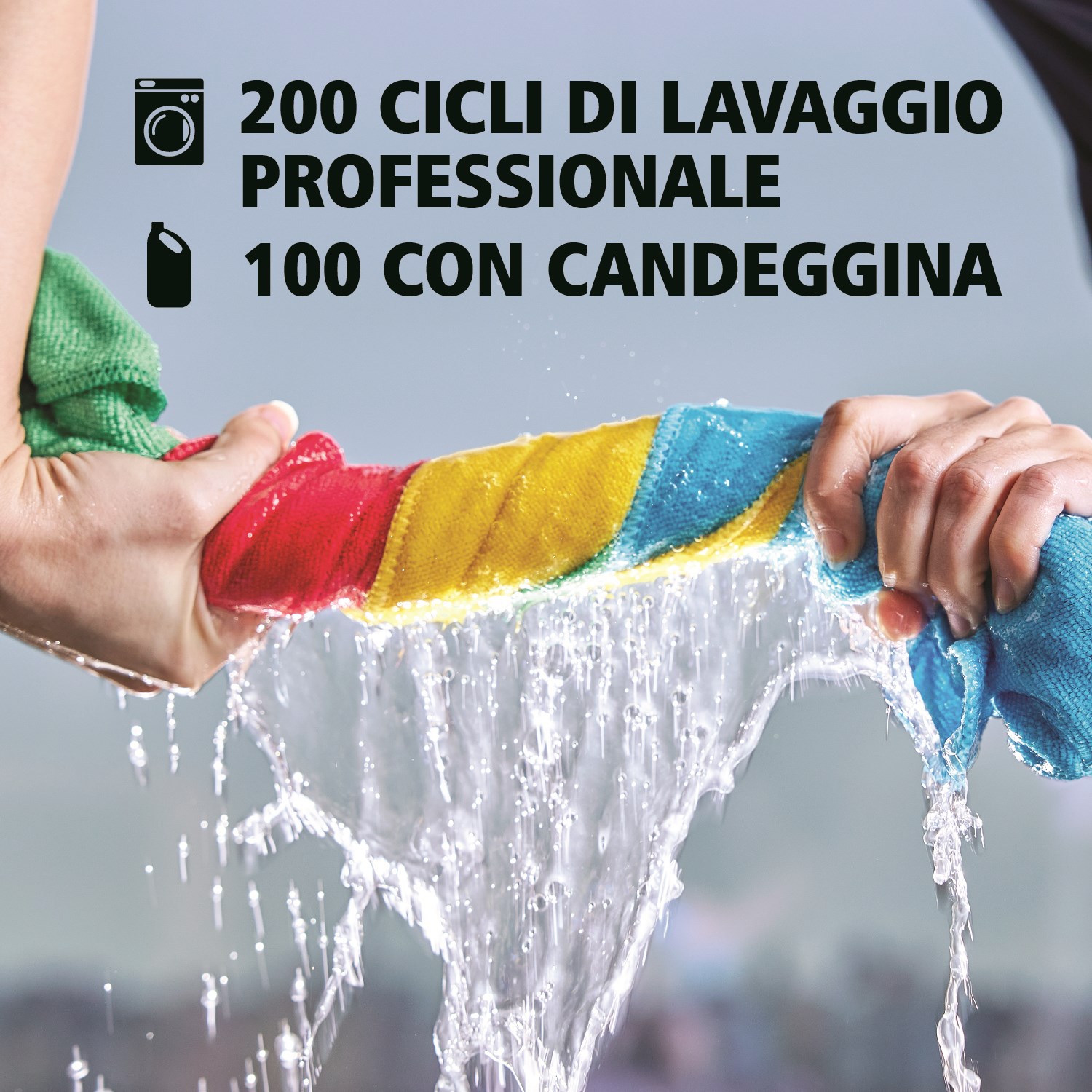 I panni in microfibra riciclata HYGEN™ r-40 sono realizzati con il 40% di poliestere riciclato post-consumo e progettati per garantire prestazioni e durata superiori. Resistono a 200 lavaggi industriali (100 con candeggina) mantenendo colori brillanti per una facile codifica a colori.
