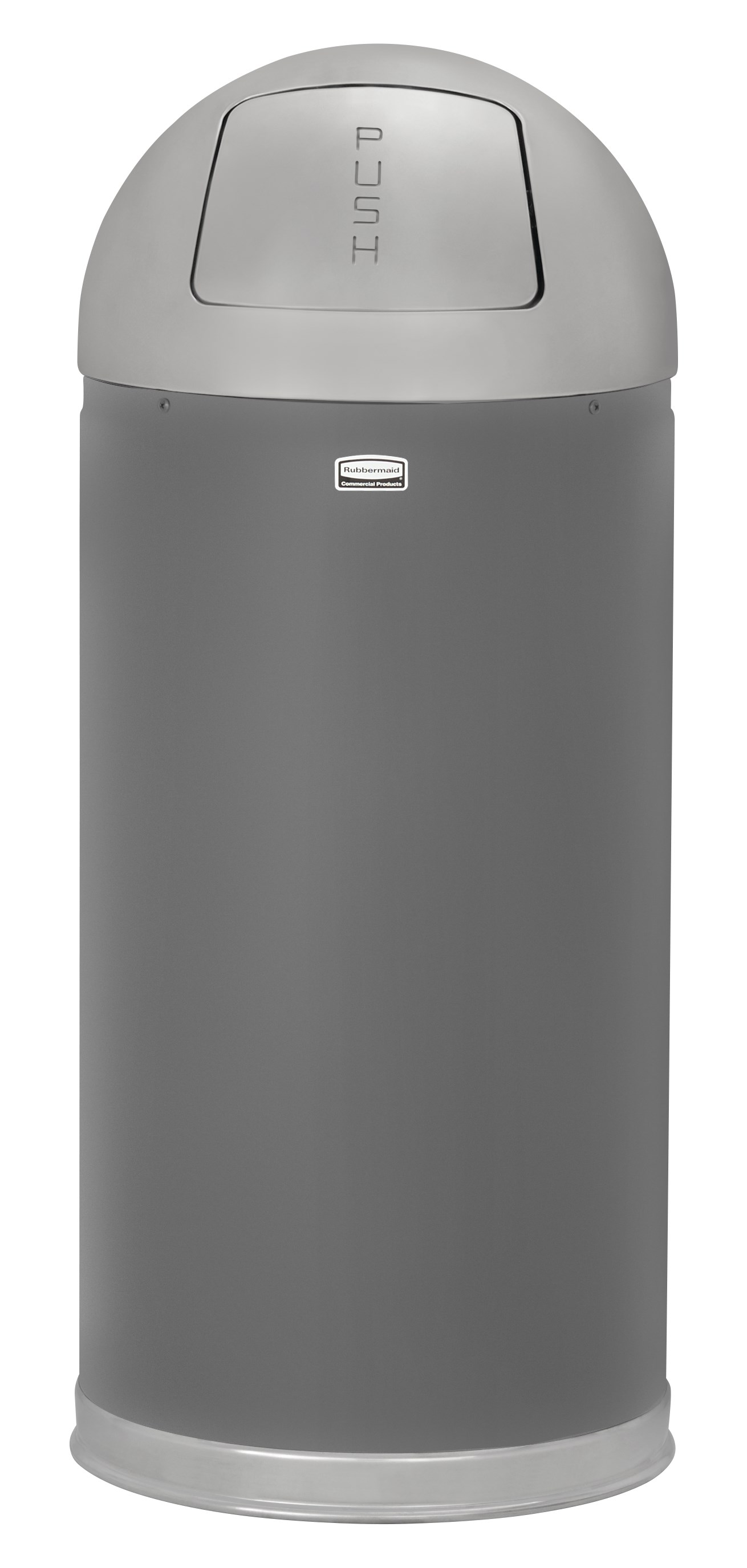 The Round Tops Push Door decorative refuse container have a classic, sleek design that beautifully blend into any indoor environment and open top for easy waste disposal.