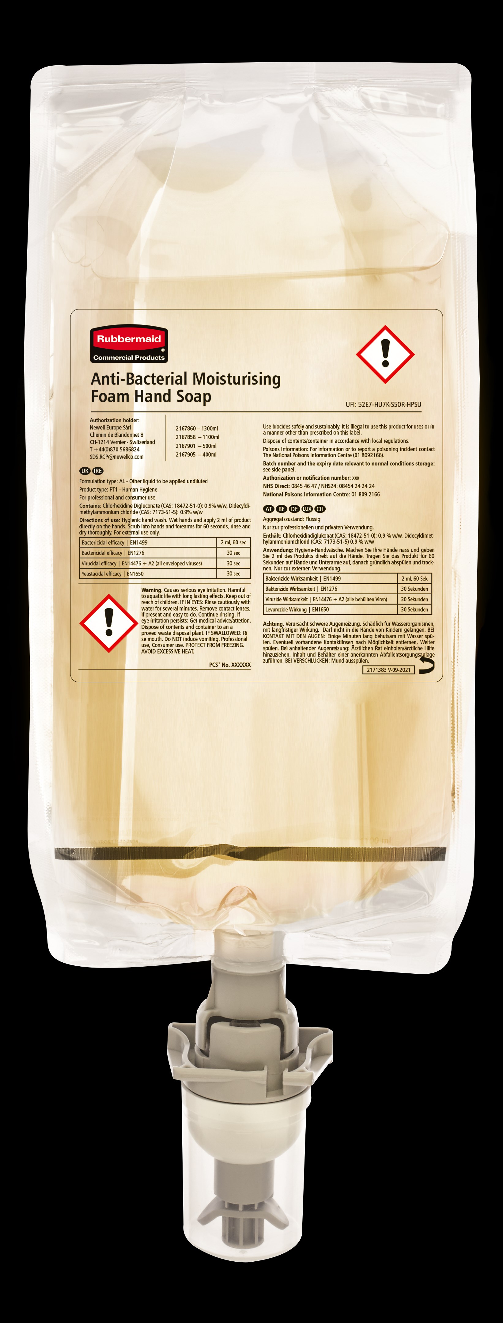 Antibacterial soap that kills germs, ideal for facilities looking for added peace of mind.