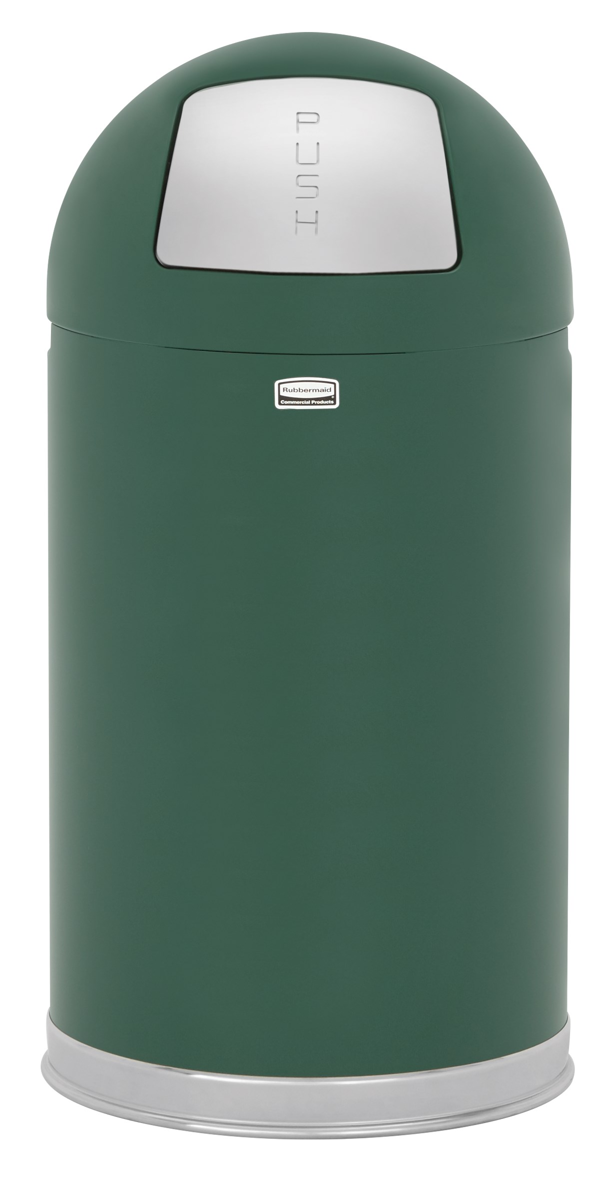 The Round Tops Push Door decorative refuse container have a classic, sleek design that beautifully blend into any indoor environment and open top for easy waste disposal.