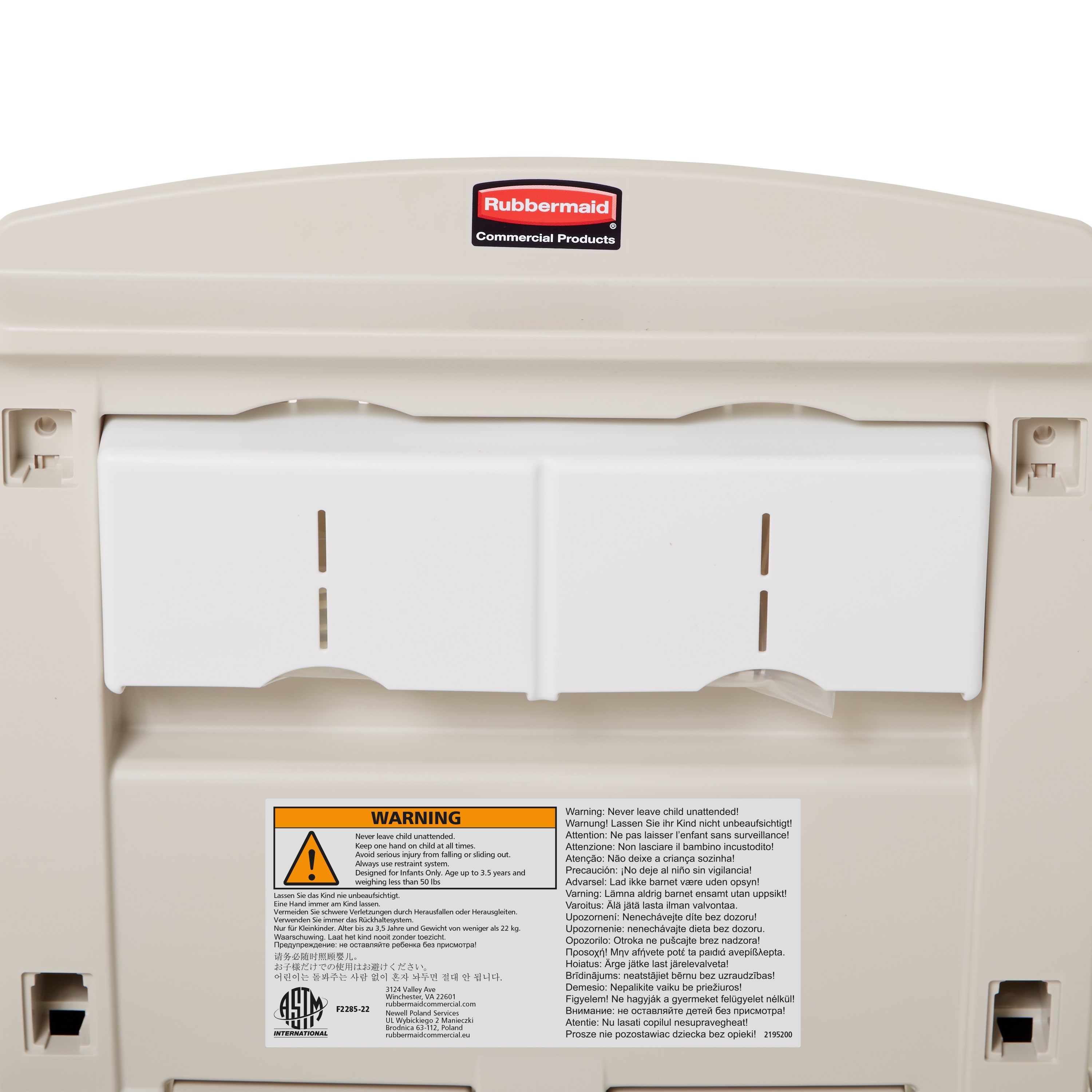 Created from high-density polypropylene to reduce moisture absorption, the baby station meets all global ASTM, ADA, EN safety standards.