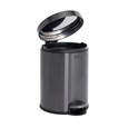 Compact 6L stainless steel step-on bin with lid, ideal for washrooms and hotel rooms.
Rubbermaid design with slow-close lid, fingerprint-resistant finish, and removable liner. Rubbermaid hands-free pedal and slow-close lid, ideal for offices, hotels, and washrooms.