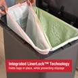 Large-capacity 71L step-on bin built for facilities requiring hygiene and durability.
Rubbermaid stainless steel pedal with secure liner lock and vented interior for easy servicing.