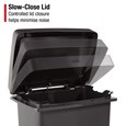 Large-capacity 71L step-on bin built for facilities requiring hygiene and durability.
Rubbermaid stainless steel pedal with secure liner lock and vented interior for easy servicing.