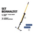 Das einseitige HYGEN™ PULSE™ Mopp-Set reinigt mehr Fläche in weniger Zeit. Die branchenweit beste Mikrofaser, der integrierte Reinigungsbehälter und die benutzergesteuerte Reinigungsmittelabgabe sorgen für eine schnellere, einfachere und effektivere Reinigung von Böden.