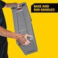 The Rubbermaid Commercial Slim Jim® containers with venting channels offer uncompromised performance in constrained spaces.