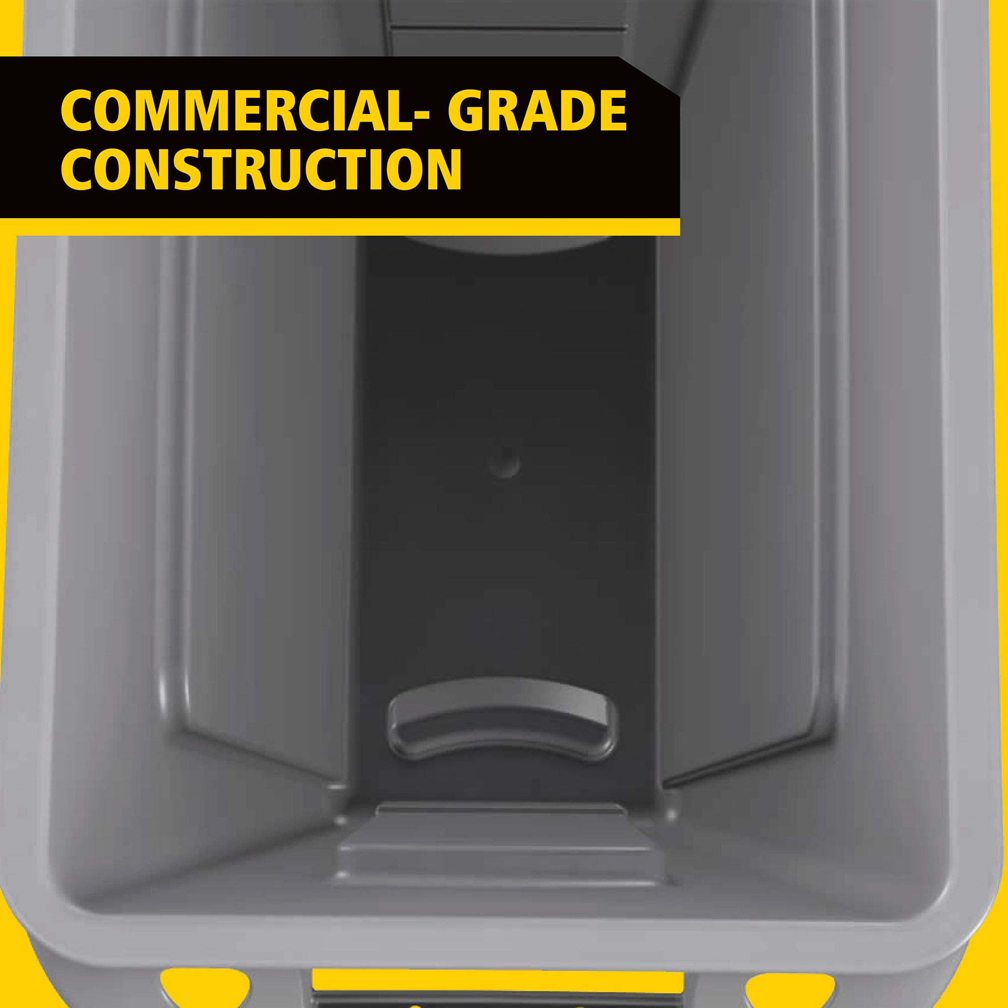 The Rubbermaid Commercial Slim Jim® containers with venting channels offer uncompromised performance in constrained spaces.
