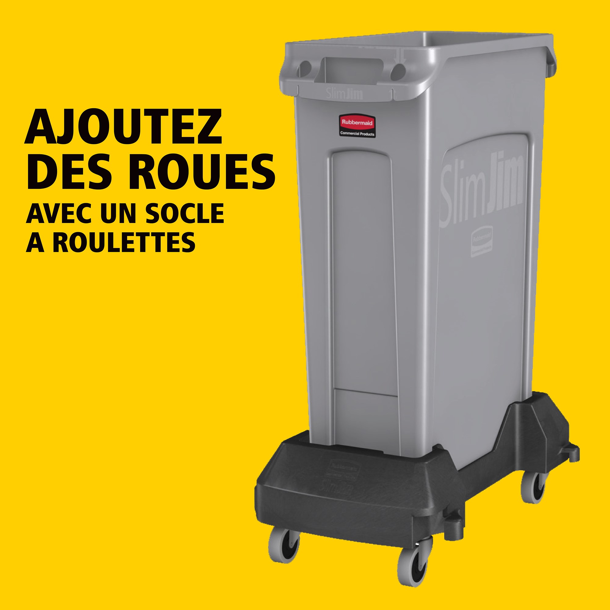 Les collecteurs Rubbermaid Slim Jim® avec conduits d'aération assurent des résultats irréprochables dans les espaces confinés.