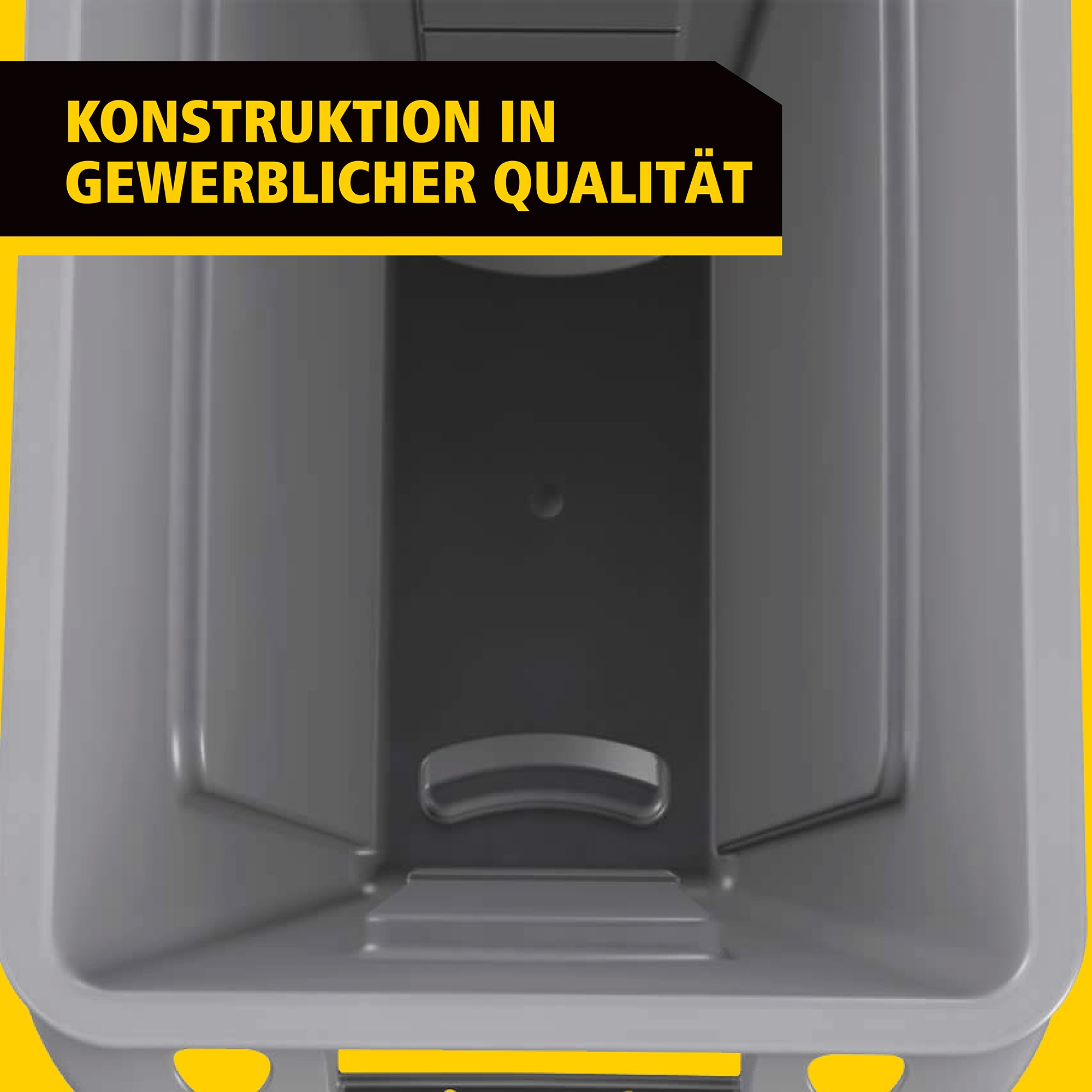 Die Slim Jim®-Behälter mit Belüftungskanälen von Rubbermaid Commercial bieten beispiellose Leistung in engen Räumen.