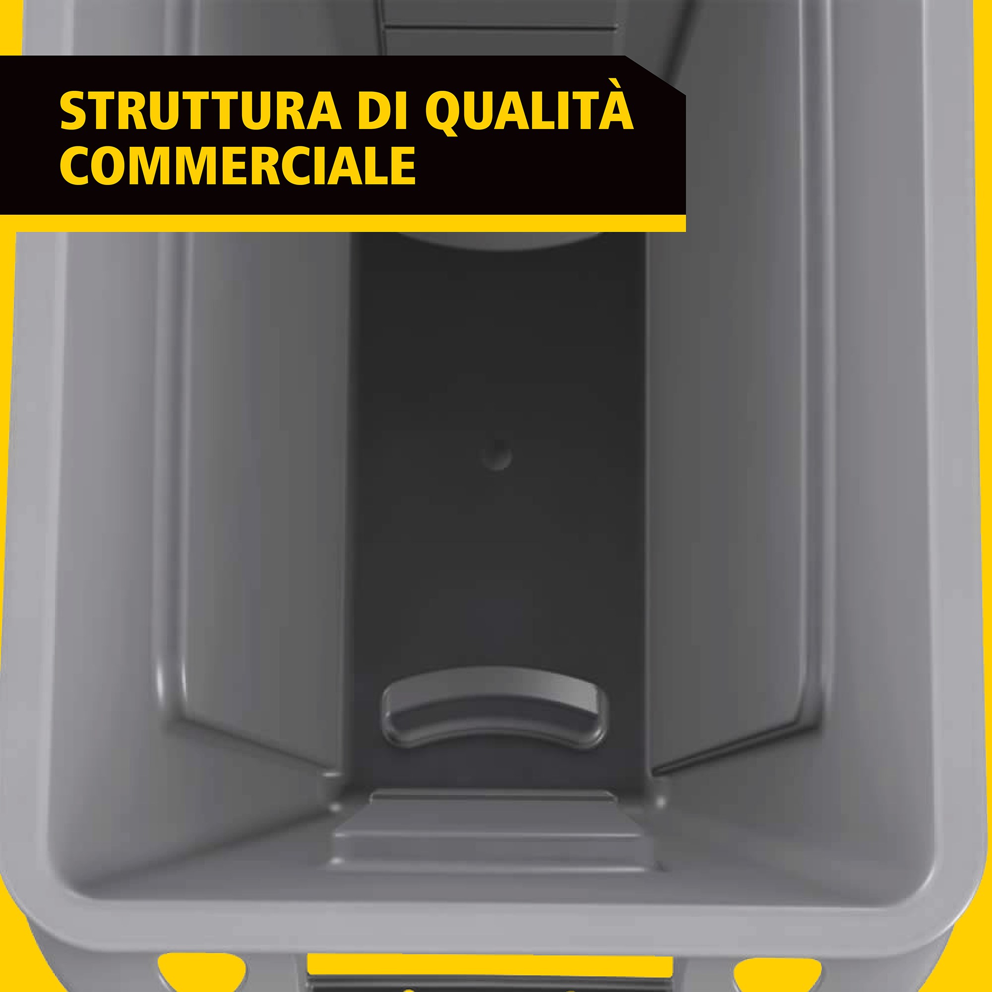 I bidoni Slim Jim® Rubbermaid Commercial con sfiati offrono prestazioni eccellenti anche in spazi ristretti.