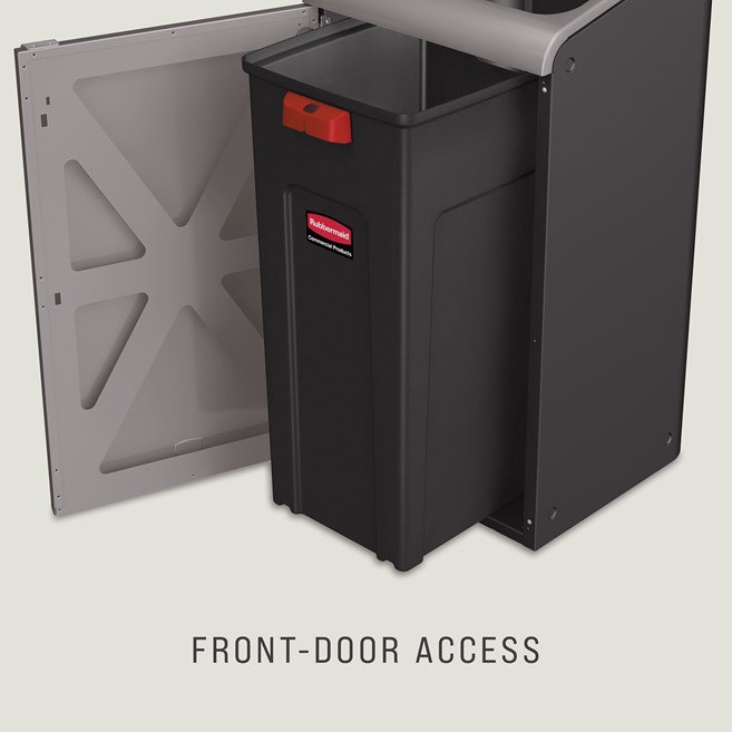 An easy to configure modular recycling system for facilities with sustainability and aesthetics in mind