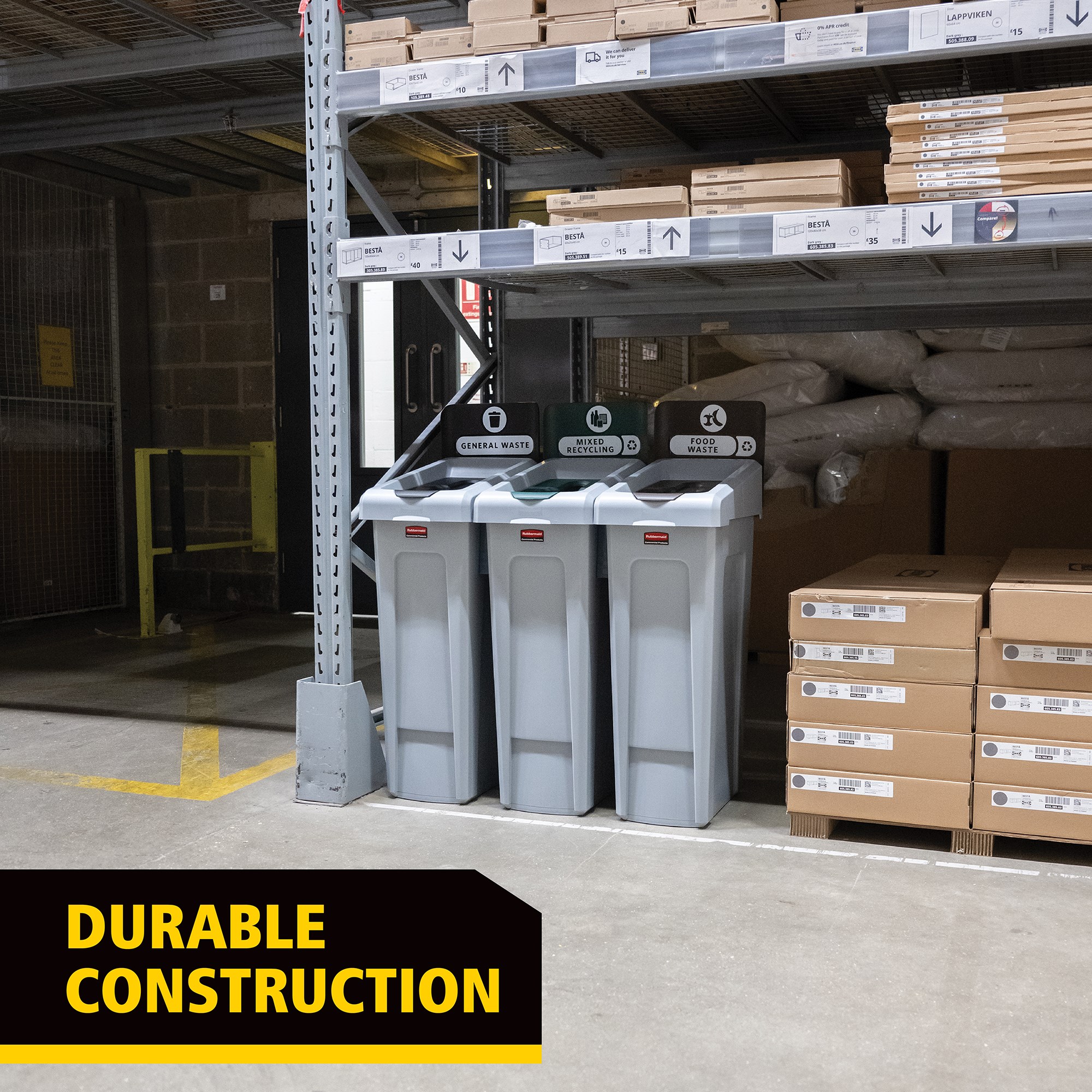 Upgrade your Slim Jim® Recycling Station with a durable, easy-to-install lid insert designed to support streamlined and efficient waste separation in any environment.