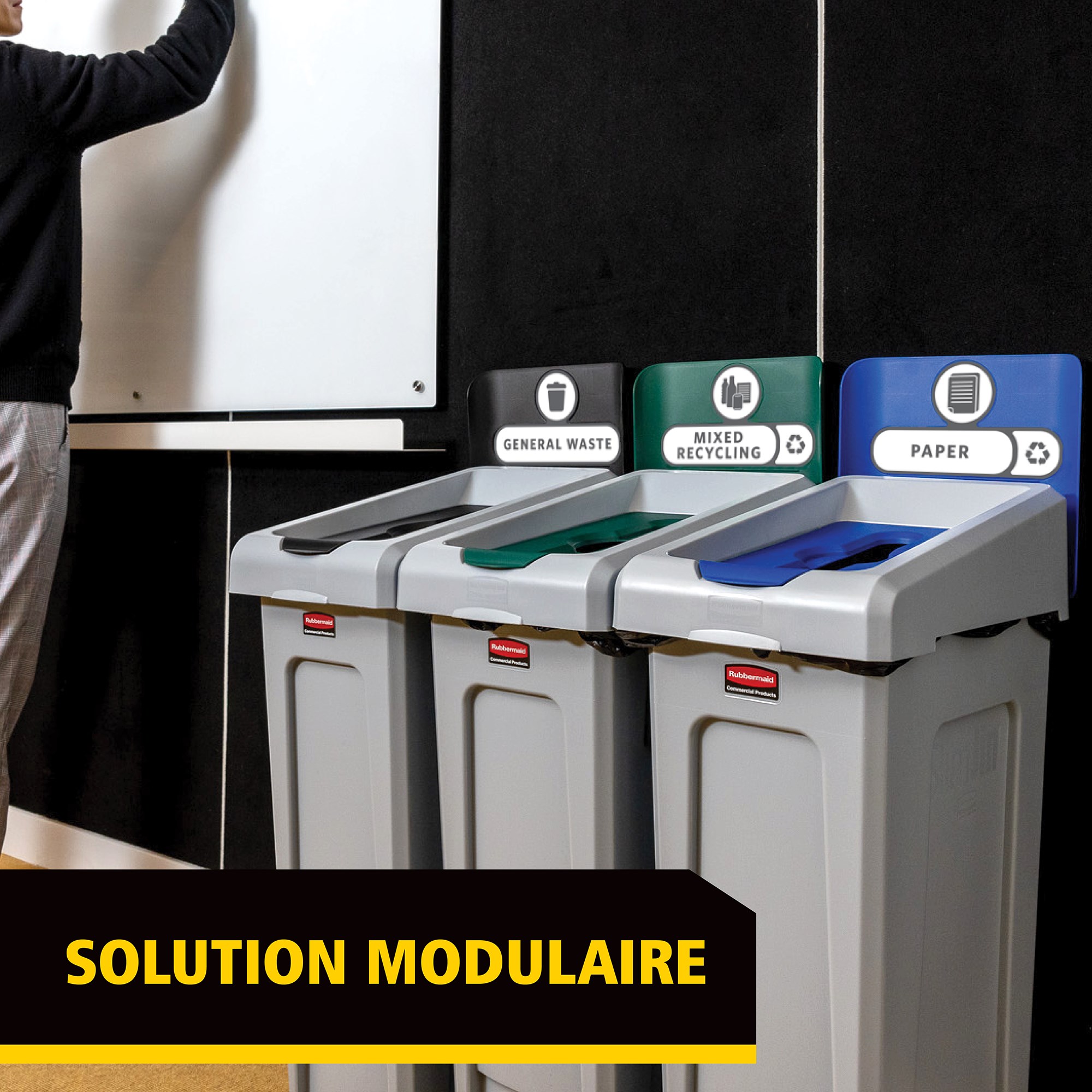 Améliorez votre station de recyclage Slim Jim® avec un insert de couvercle robuste et facile à installer, conçu pour optimiser le tri des déchets dans n’importe quel environnement.