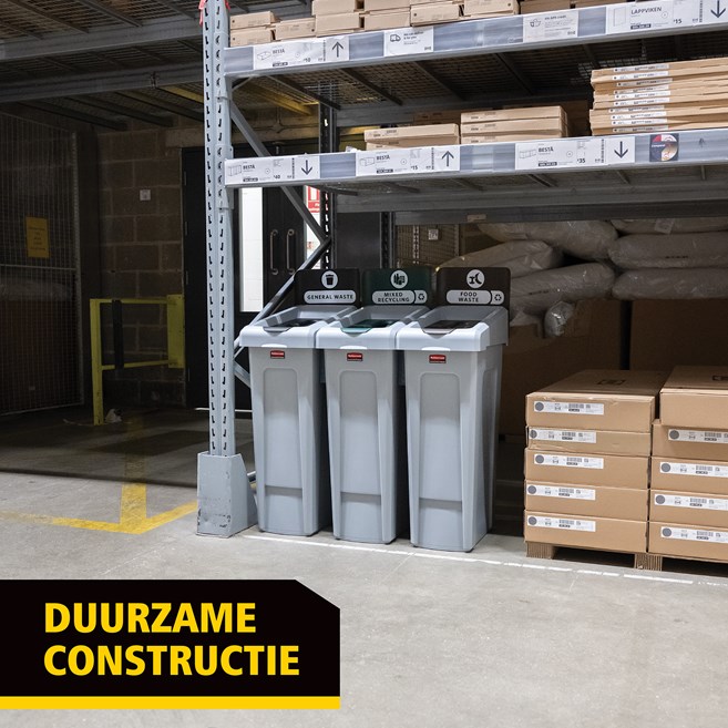 Een flexibele recyclingsoplossing biedt een ontwerp dat gezien mag worden in combinatie met degelijke functionaliteit.