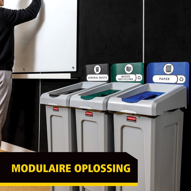 Een flexibele recyclingsoplossing biedt een ontwerp dat gezien mag worden in combinatie met degelijke functionaliteit.