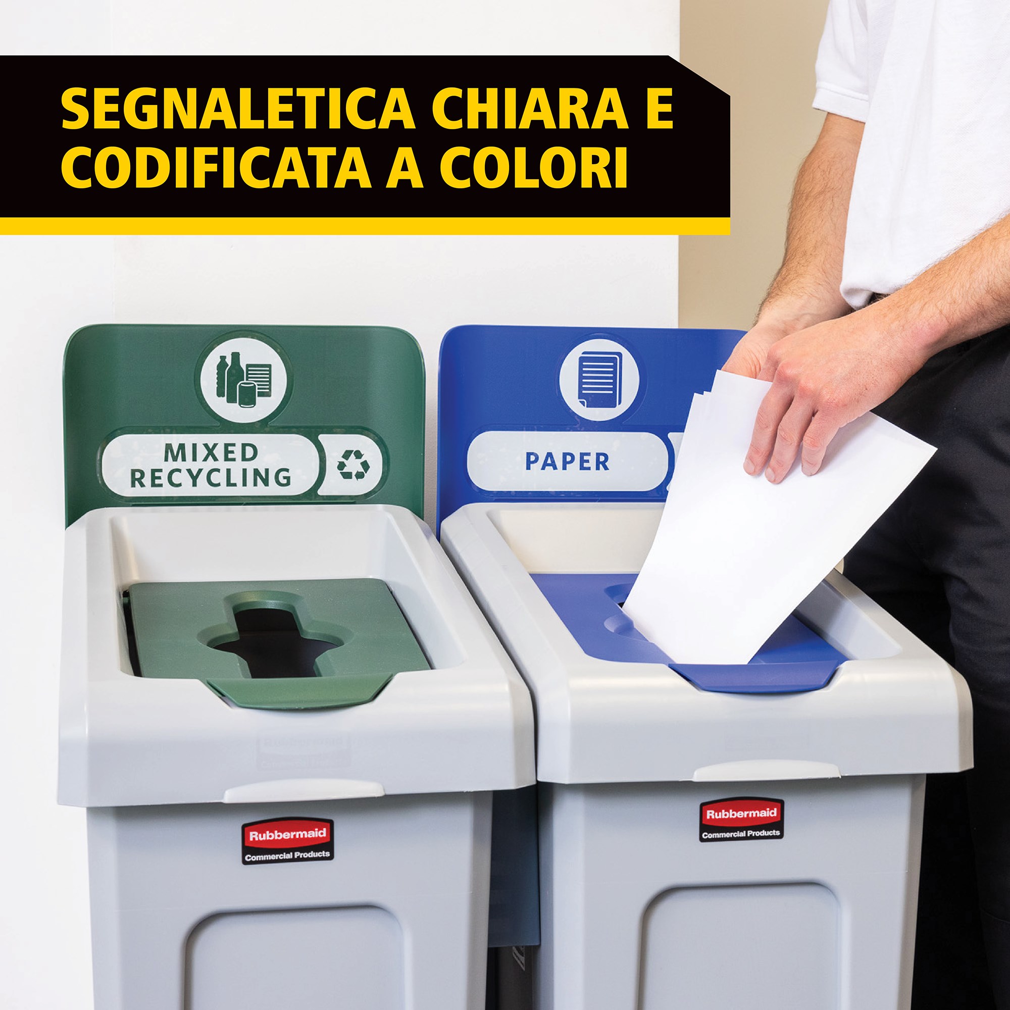 Una soluzione di riciclaggio adattabile offre un aspetto da front-of-house con funzionalità da back-of-house.