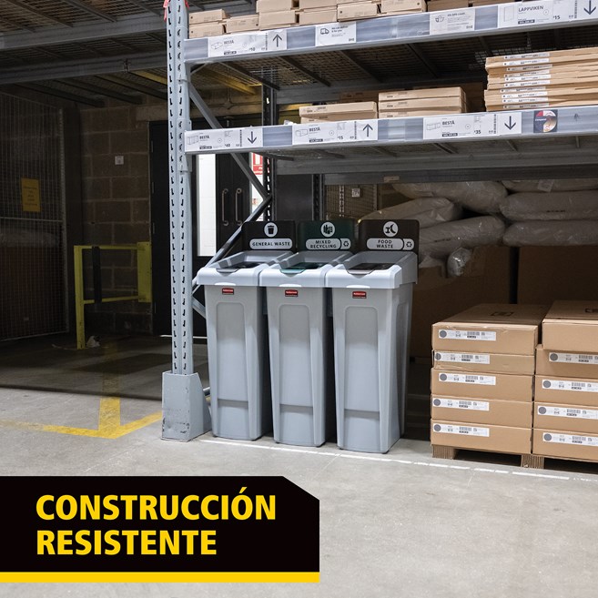 La solución de reciclaje adaptable ofrece un aspecto de cara al público con la funcionalidad de la zona del personal.