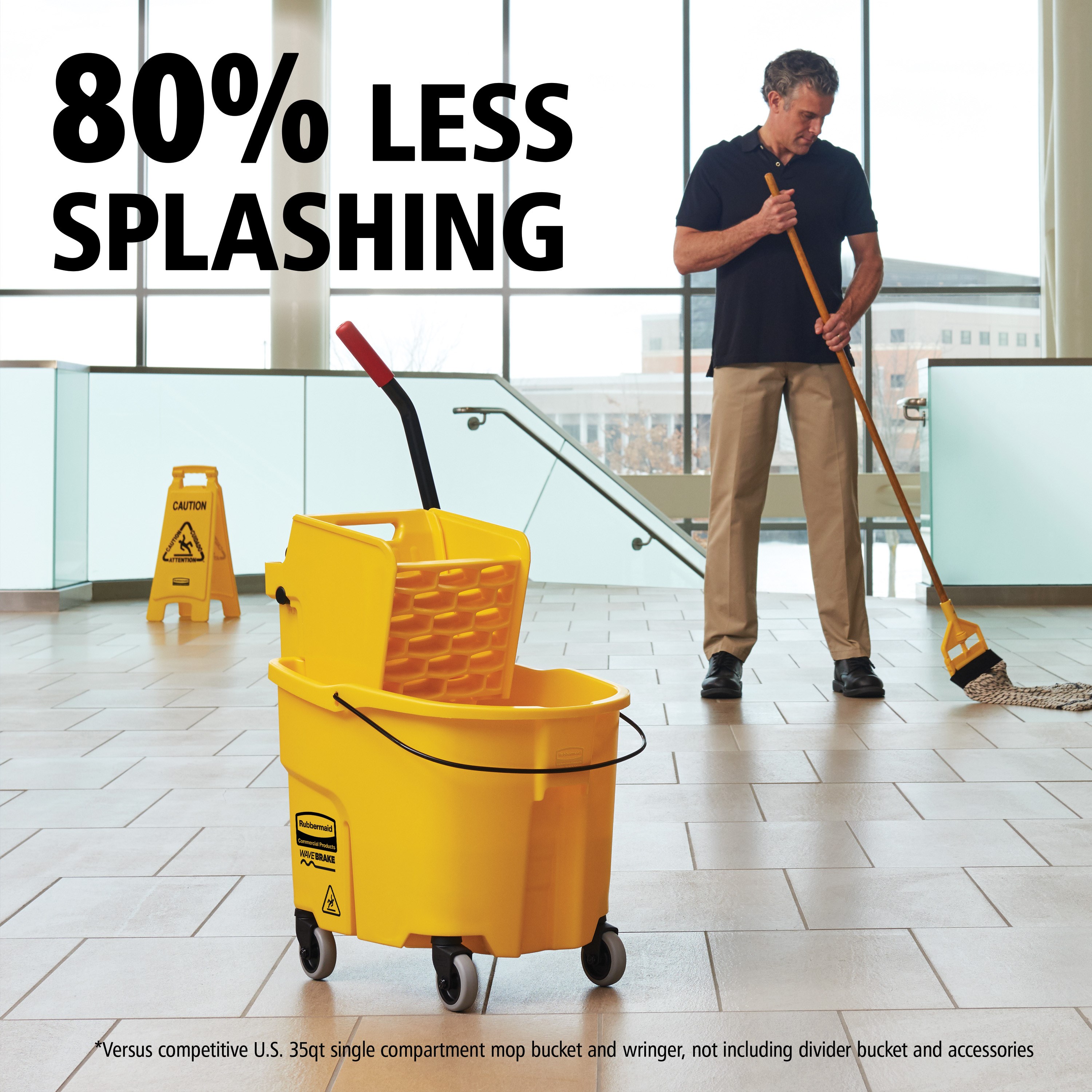 With features that surpass traditional mop buckets, the new generation of WaveBrake® helps to clean floors with less effort to get the job done safer, without sacrificing quality and durability.
