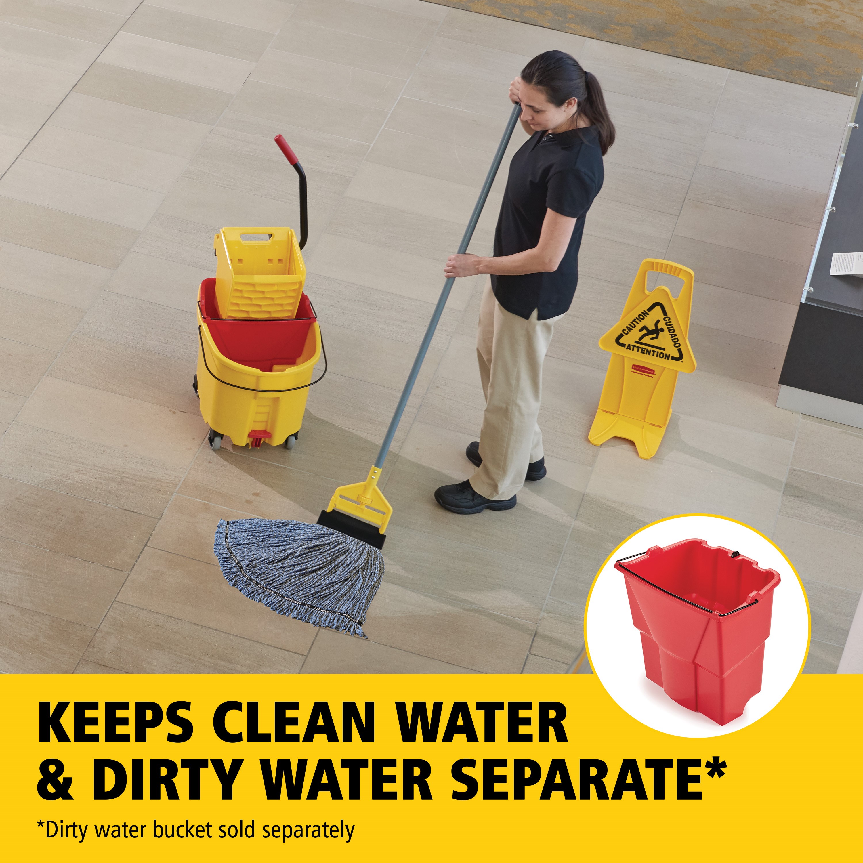 With features that surpass traditional mop buckets, the new generation of WaveBrake® helps to clean floors with less effort to get the job done safer, without sacrificing quality and durability.