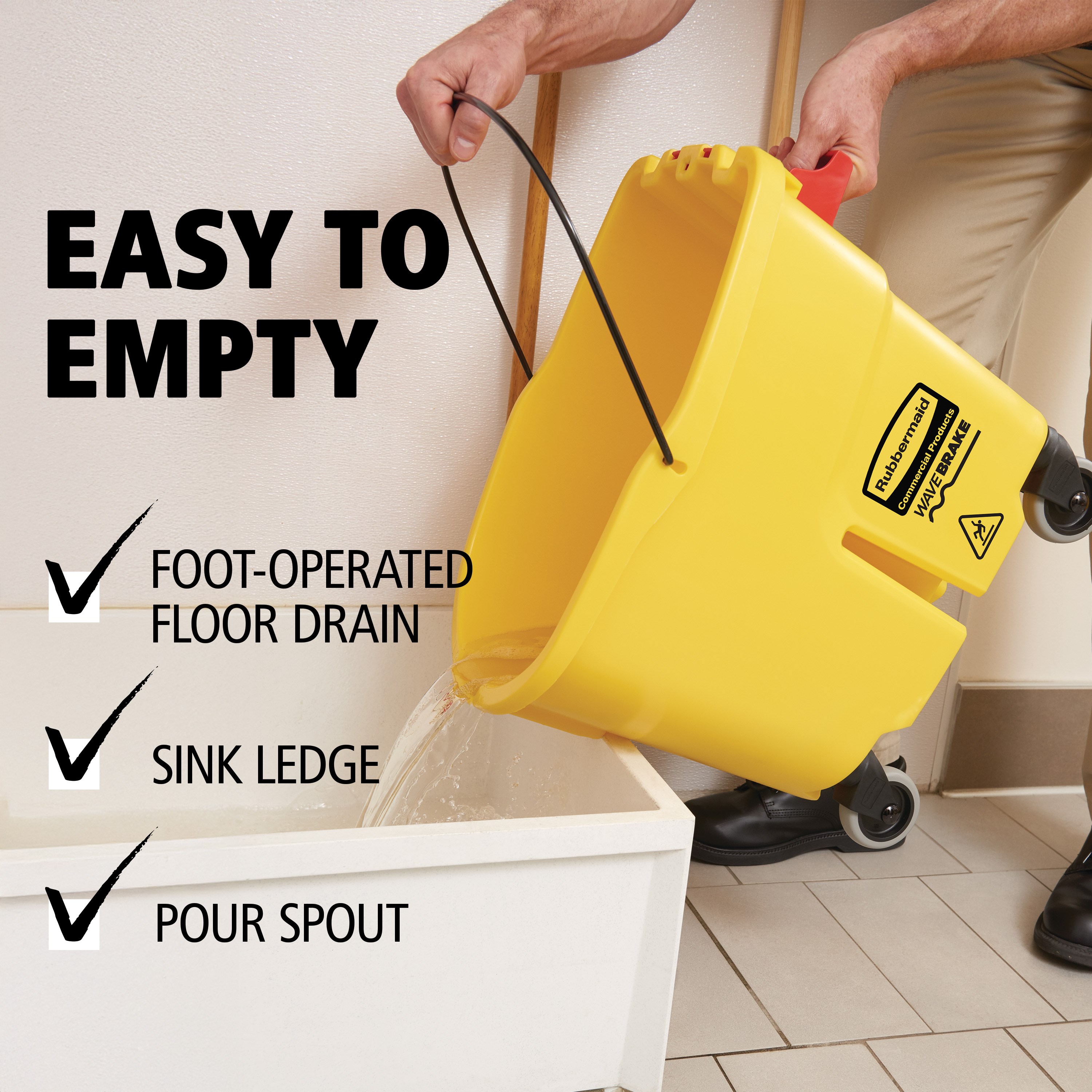With features that surpass traditional mop buckets, the new generation of WaveBrake® helps to clean floors with less effort to get the job done safer, without sacrificing quality and durability.