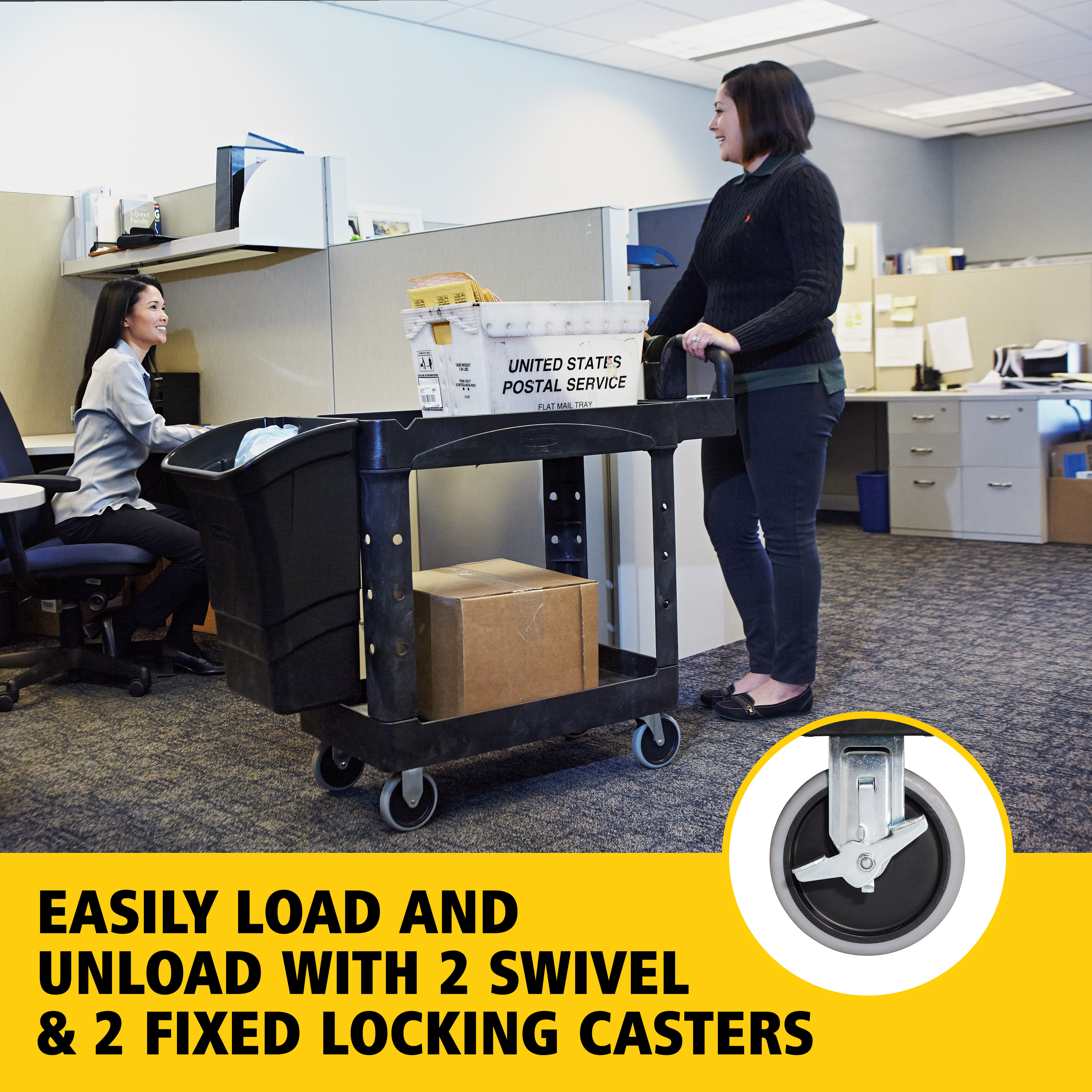 De BRUTE materiaalkar met opstaande randen is ontwikkeld voor intensief gebruik en vervoert materialen, voorraden en zware ladingen op een veilige manier met een laadcapaciteit tot 225 kg. De opstaande randen voorkomen dat voorwerpen van de kar vallen en hebben een geïntegreerde V-uitsparing om buizen en doorvoeren vast te houden om deze veilig te kunnen zagen.