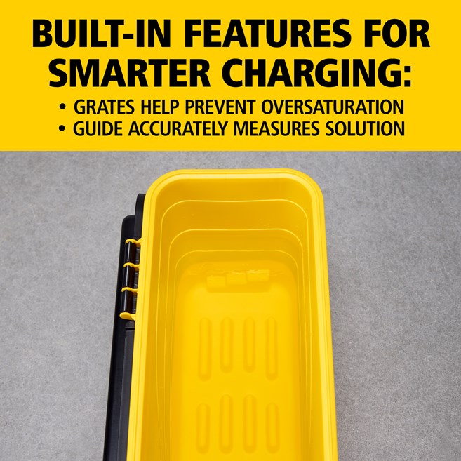 HYGEN™ Microfiber Charging Bucket is ideal for healthcare facilities, with a bucket designed to prevent oversaturation of microfiber wet pads.