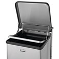 Engineered to close without a sound, the Silent Defenders® 25 Gallon FGQST40SW Square Indoor Step-On Container with Wheels is perfect for hospitals, doctor’s offices and other healthcare facilities.