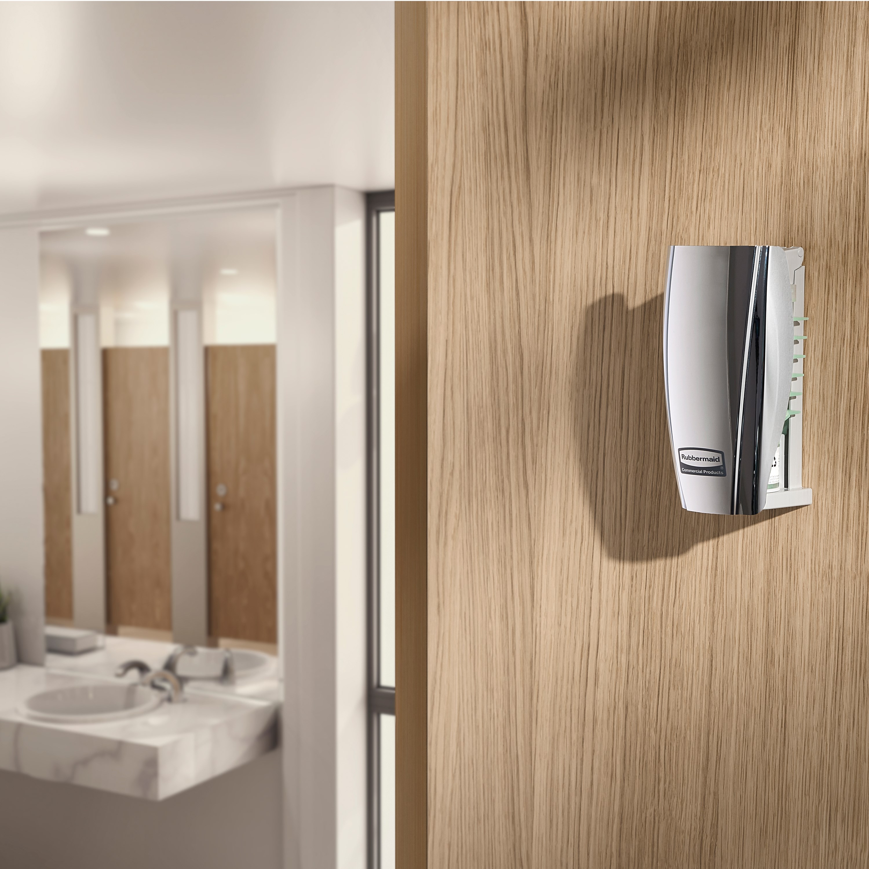 Battery free Passive Air Care Dispenser compatible with CirculAir 90™ Air Care Refills, delivering uninterrupted performance and 90 days or more of maintenance-free fragrance.