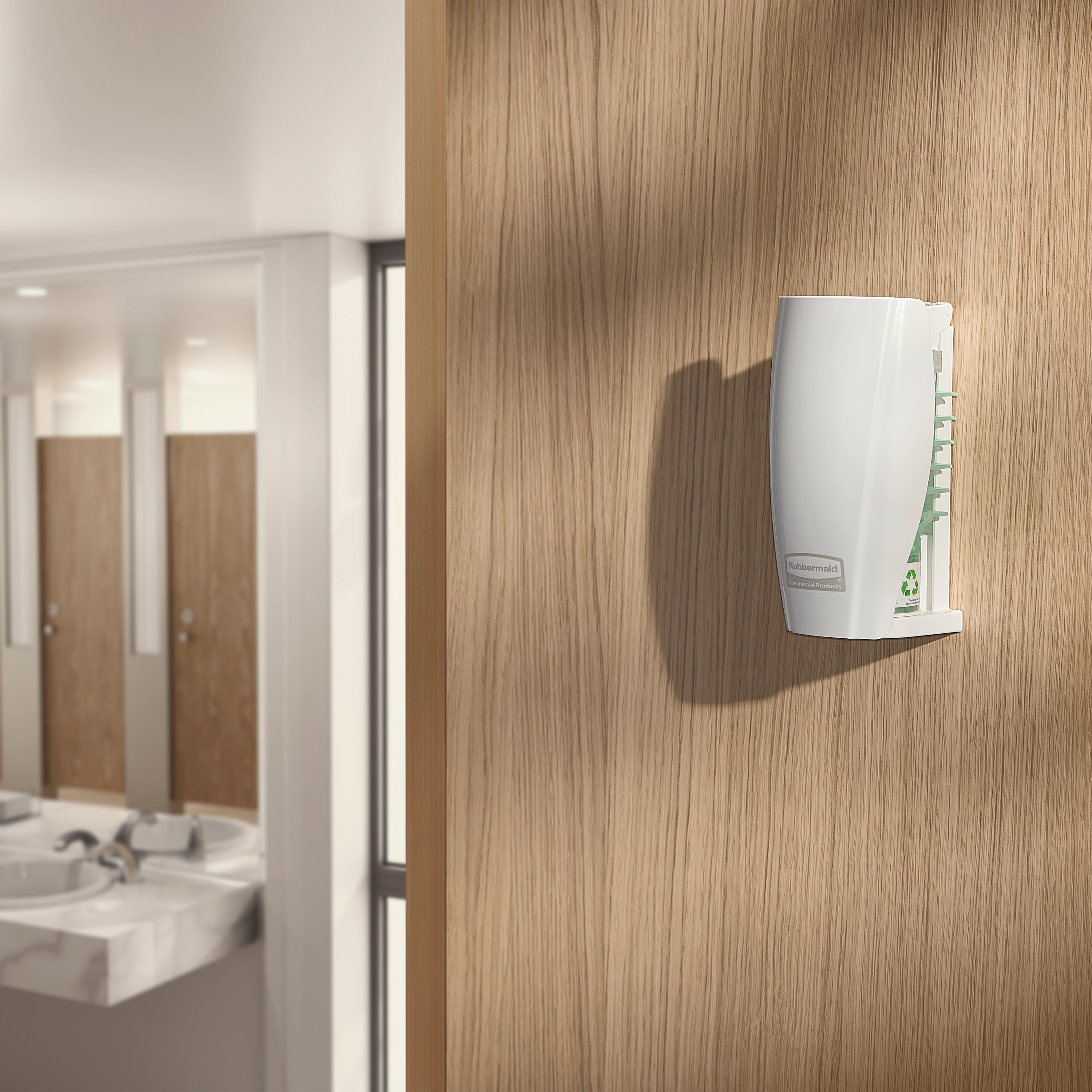 Battery free Passive Air Care Dispenser compatible with CirculAir 90™ Air Care Refills, delivering uninterrupted performance and 90 days or more of maintenance-free fragrance.