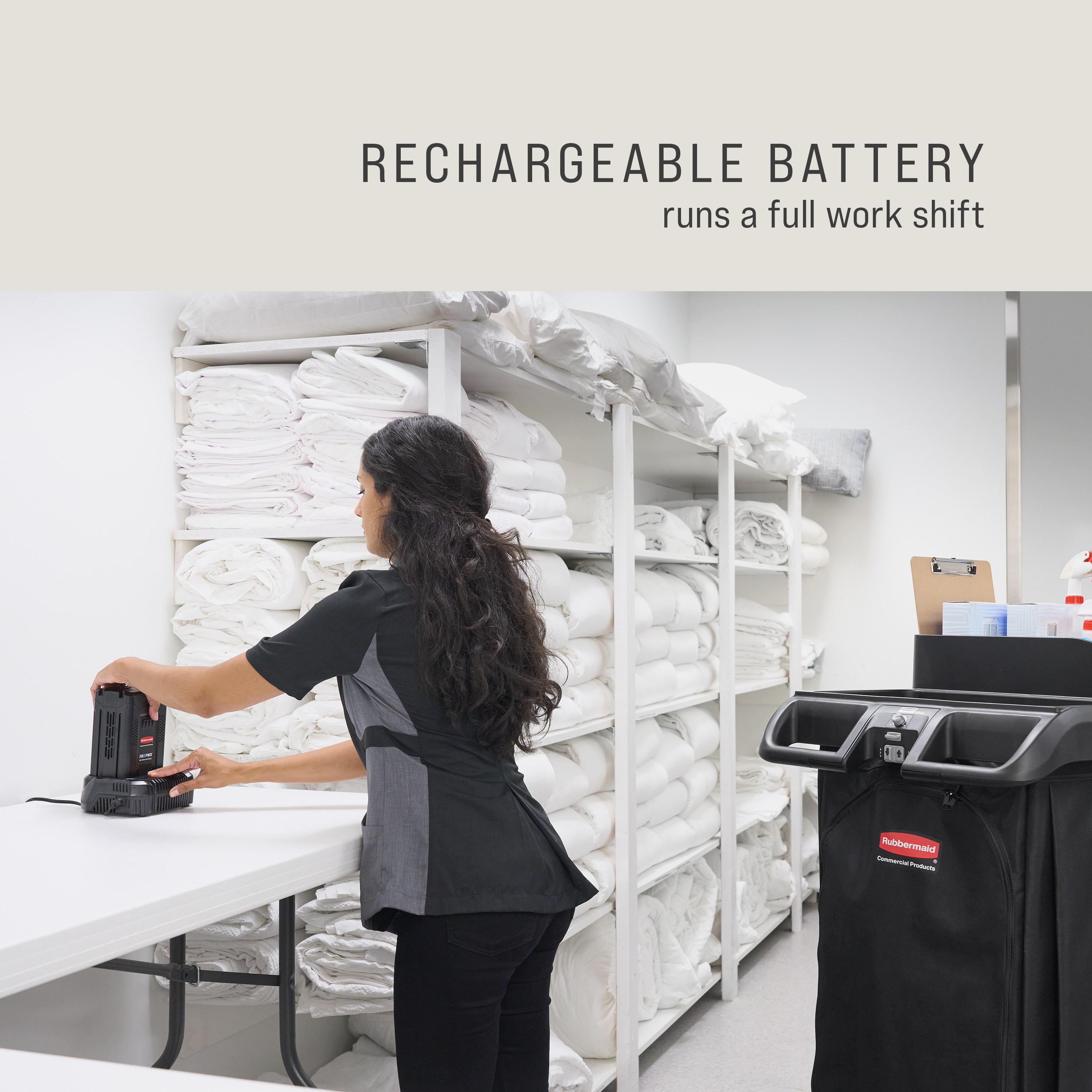 The PROPWR™ Motorized Kit for Housekeeping Carts is the ideal choice for users who want to move heavy housekeeping loads with virtually no effort involved.