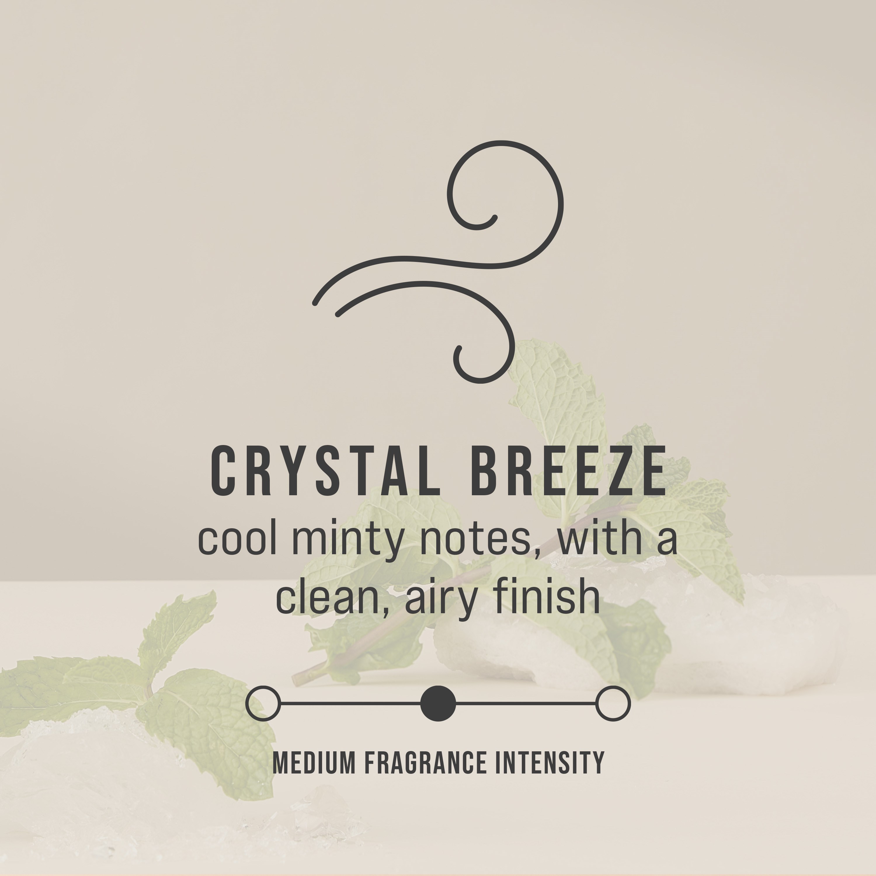 The Rubbermaid Commercial Products® CirculAir 90™ Crystal Breeze scent refill is engineered to deliver reliable air care performance with verified recyclability. Made from a single material, the refill is recycle-stream-ready and requires no dismantling.