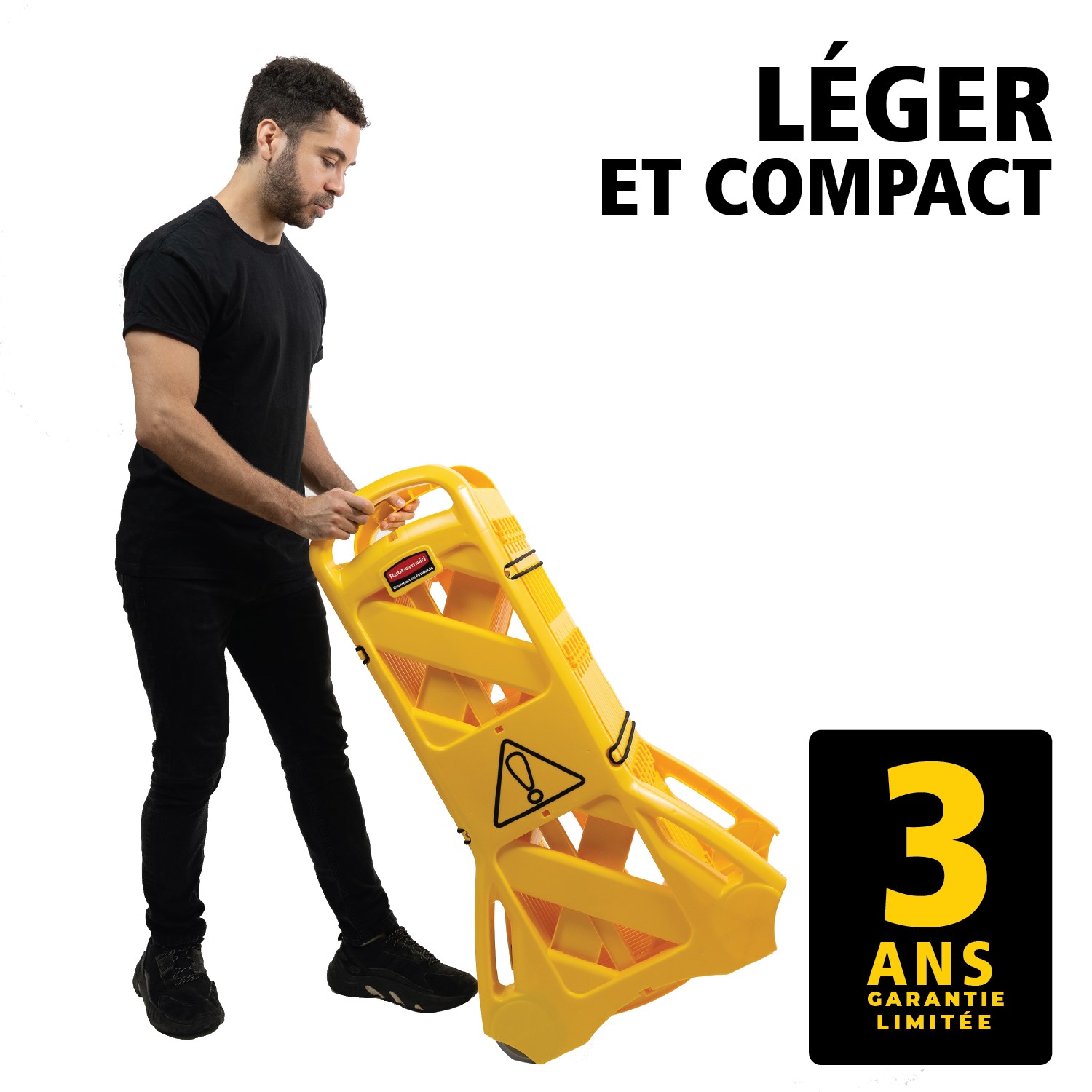 Visible de loin, facile à utiliser, facile à déplacer et facile à ranger, cette barrière mobile de 4 m est faite de panneaux articulés. Elle peut se positionner en ligne droite, en courbe ou en cercle. Ses couleurs sont conformes ANSI/OSHA.