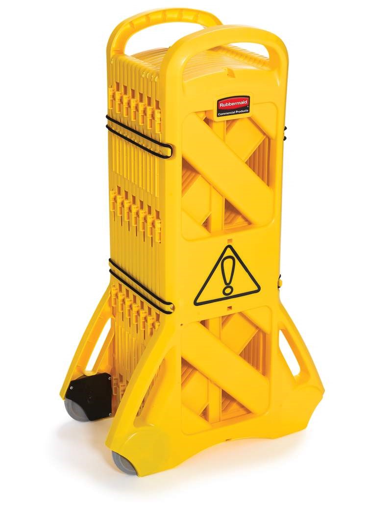 Barrière mobile de 4 m jaune