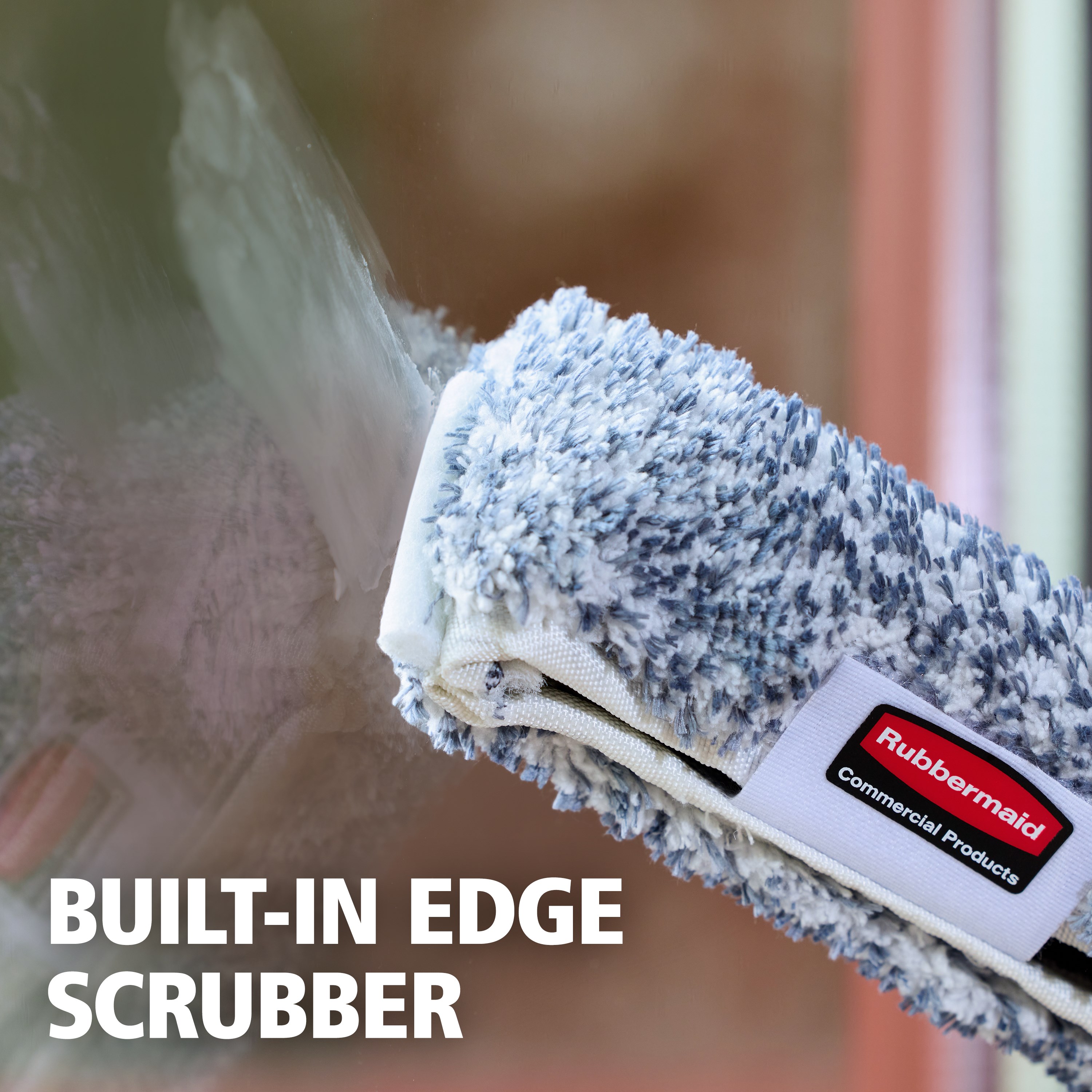 The 10-Inch Microfiber Glass Washer is designed for effortless, streak-free cleaning on windows, glass, and other smooth surfaces. Its quick-connect versatility allows seamless compatibility with all HYGEN™ Quick-Connect handles.