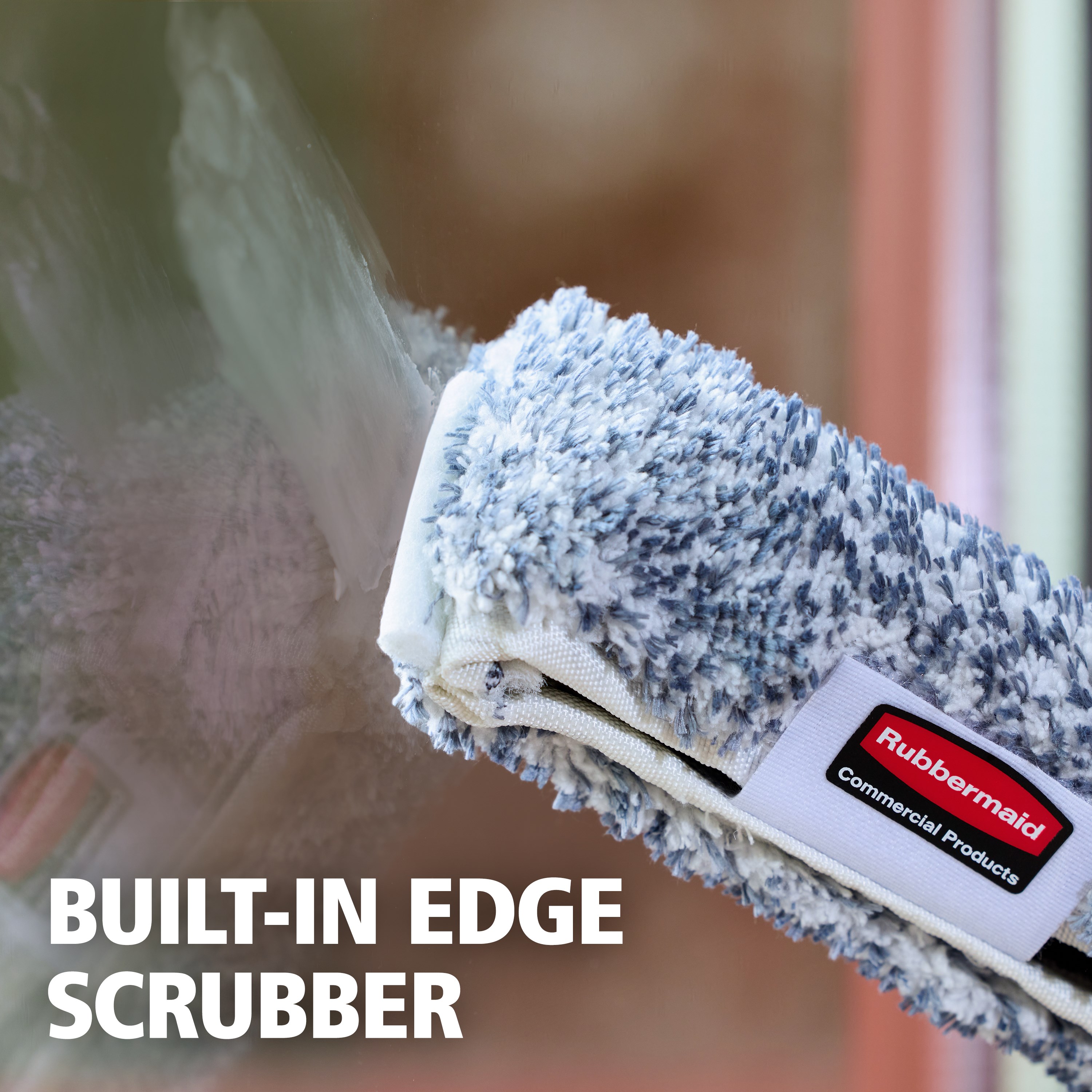 The 18-Inch Microfiber Glass Washer is designed for effortless, streak-free cleaning on windows, glass, and other smooth surfaces. Its quick-connect versatility allows seamless compatibility with all HYGEN™ Quick-Connect handles.