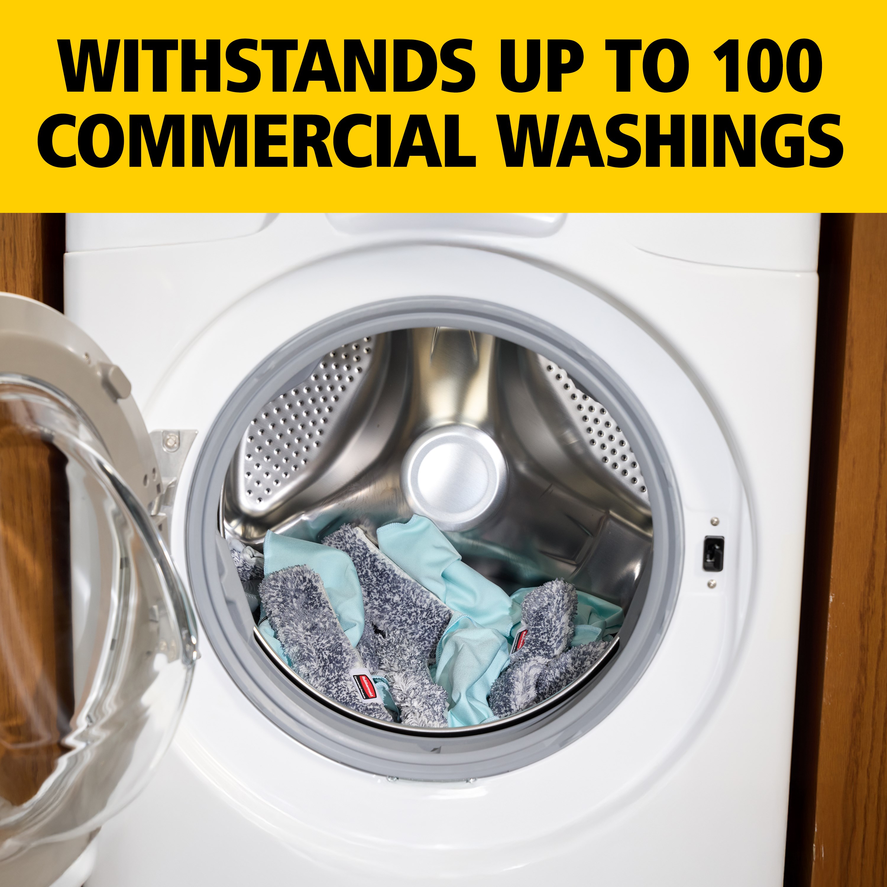 The 18-Inch Microfiber Glass Washer Sleeve works with the 18-Inch Microfiber Glass Washer to deliver streak-free glass cleaning. The high-absorbency microfiber sleeve absorbs more than 6x its weight—for fewer trips to your bucket and more time spent cleaning.