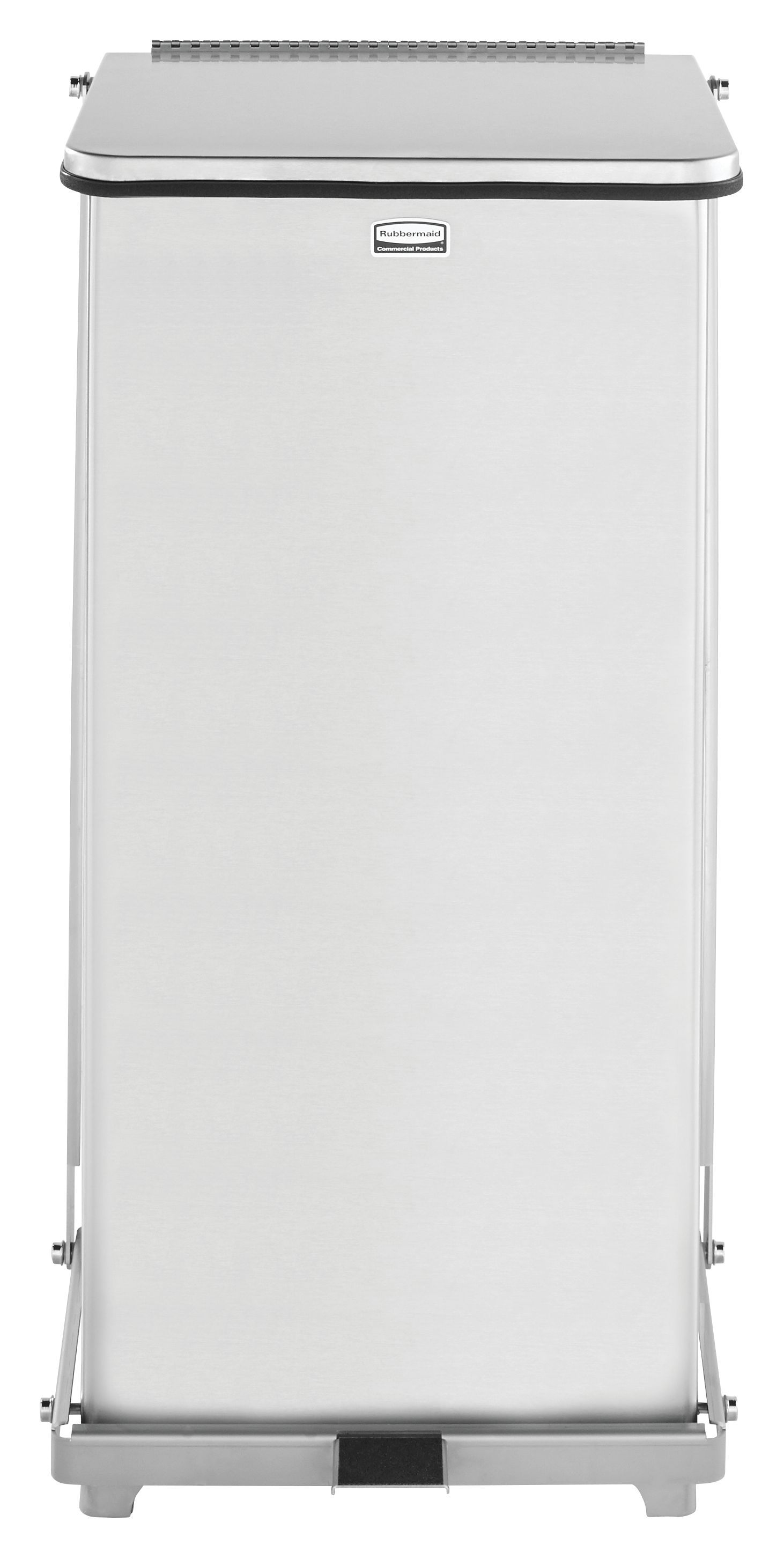 Der 4-eckige Defenders®-Tretabfallbehälter FGST24, 49 l, für Innenbereiche ist ideal für Krankenhäuser, Arztpraxen und andere medizinische Einrichtungen.