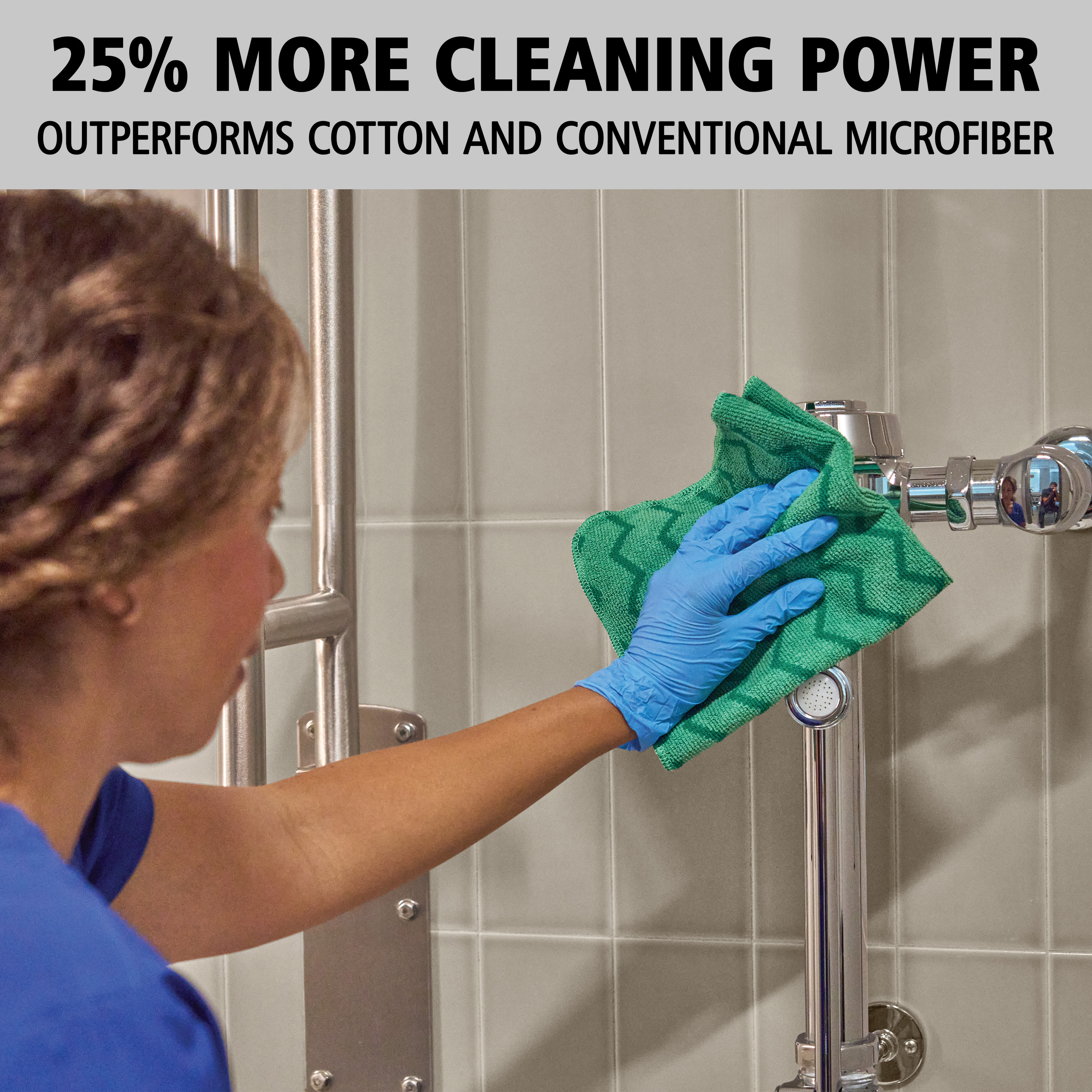 Stoppen sie die verbreitung von keimen und bakterien mit hochwertiger mikrofaser und integrierter scheuertechnologie