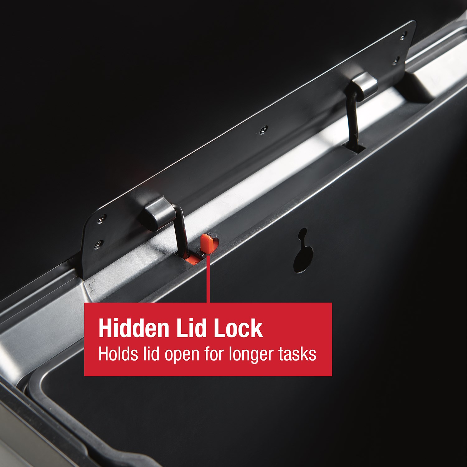 Rubbermaid Elite 45L/12G Stainless Steel Step-On Bin Thumbnail 4