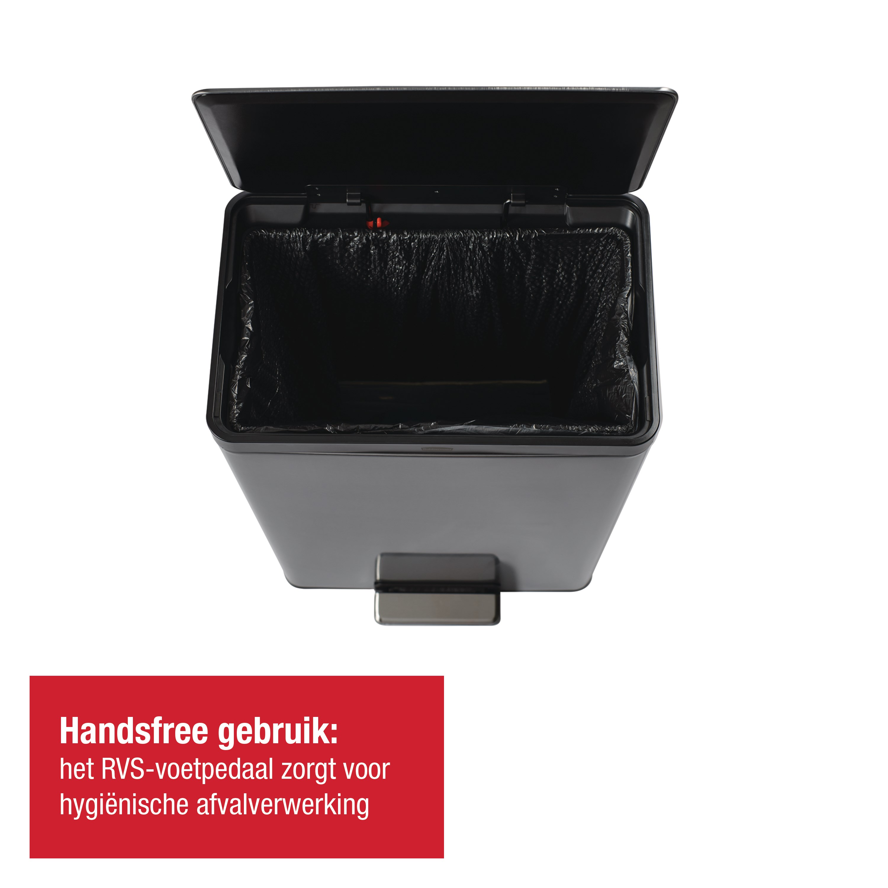 Rubbermaid Elite 45L/12G Stainless Steel Step-On Bin Thumbnail 2