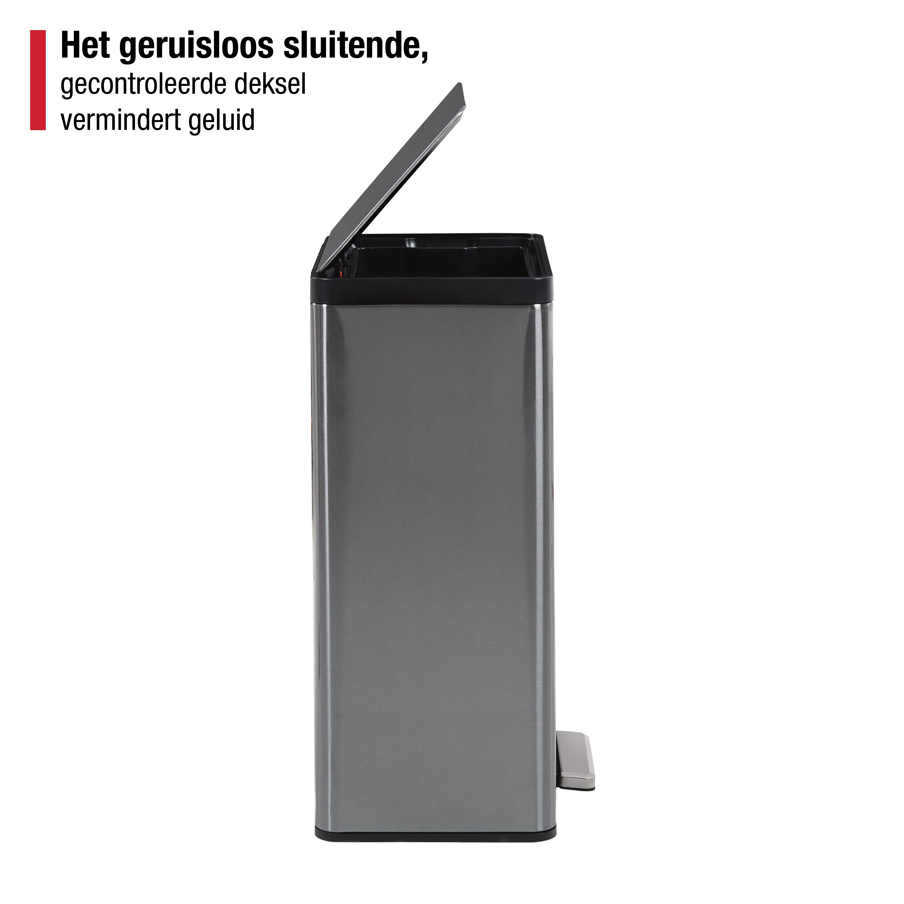 Rubbermaid Elite 45L/12G Stainless Steel Step-On Bin Thumbnail 3