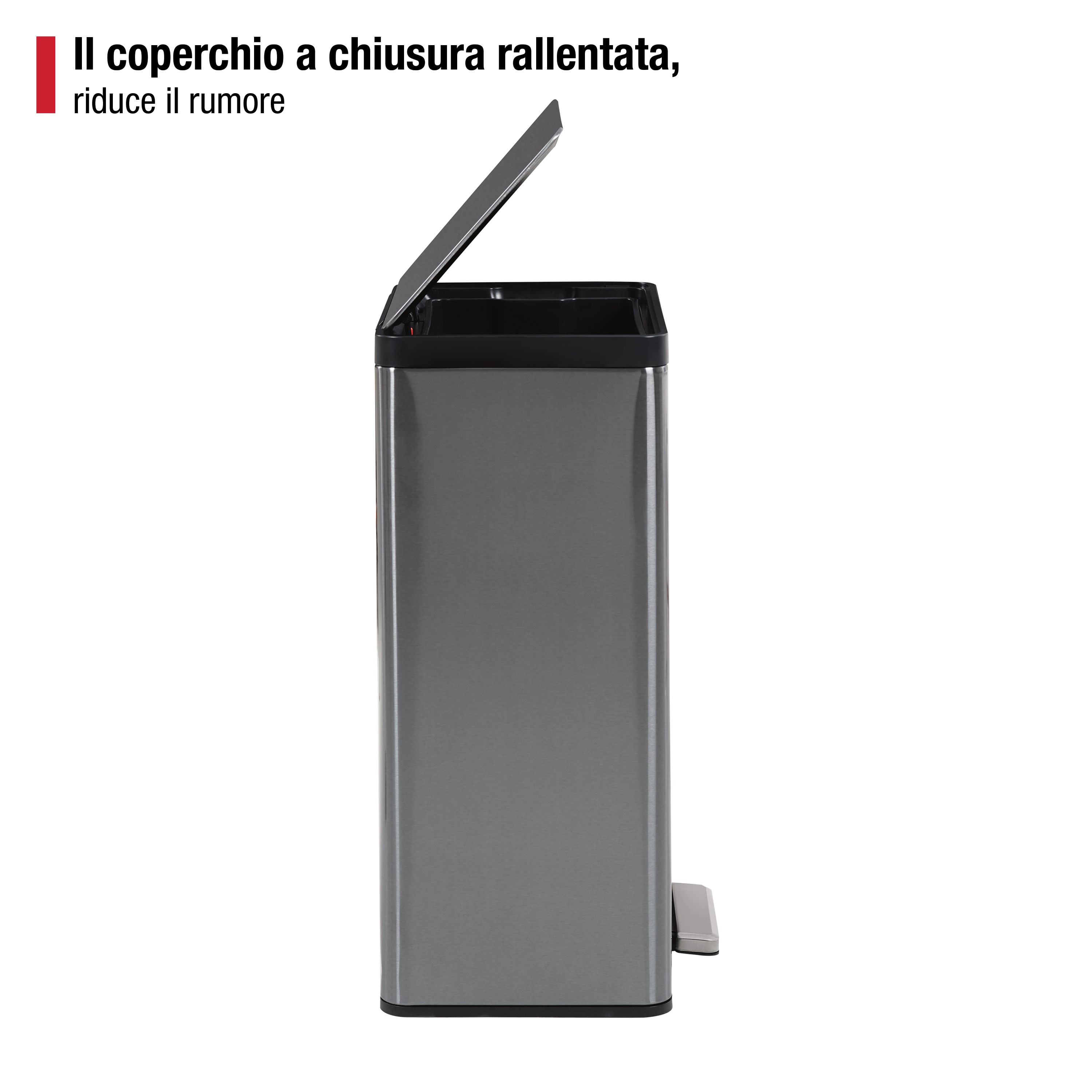 Rubbermaid Elite 45L/12G Stainless Steel Step-On Bin Thumbnail 3