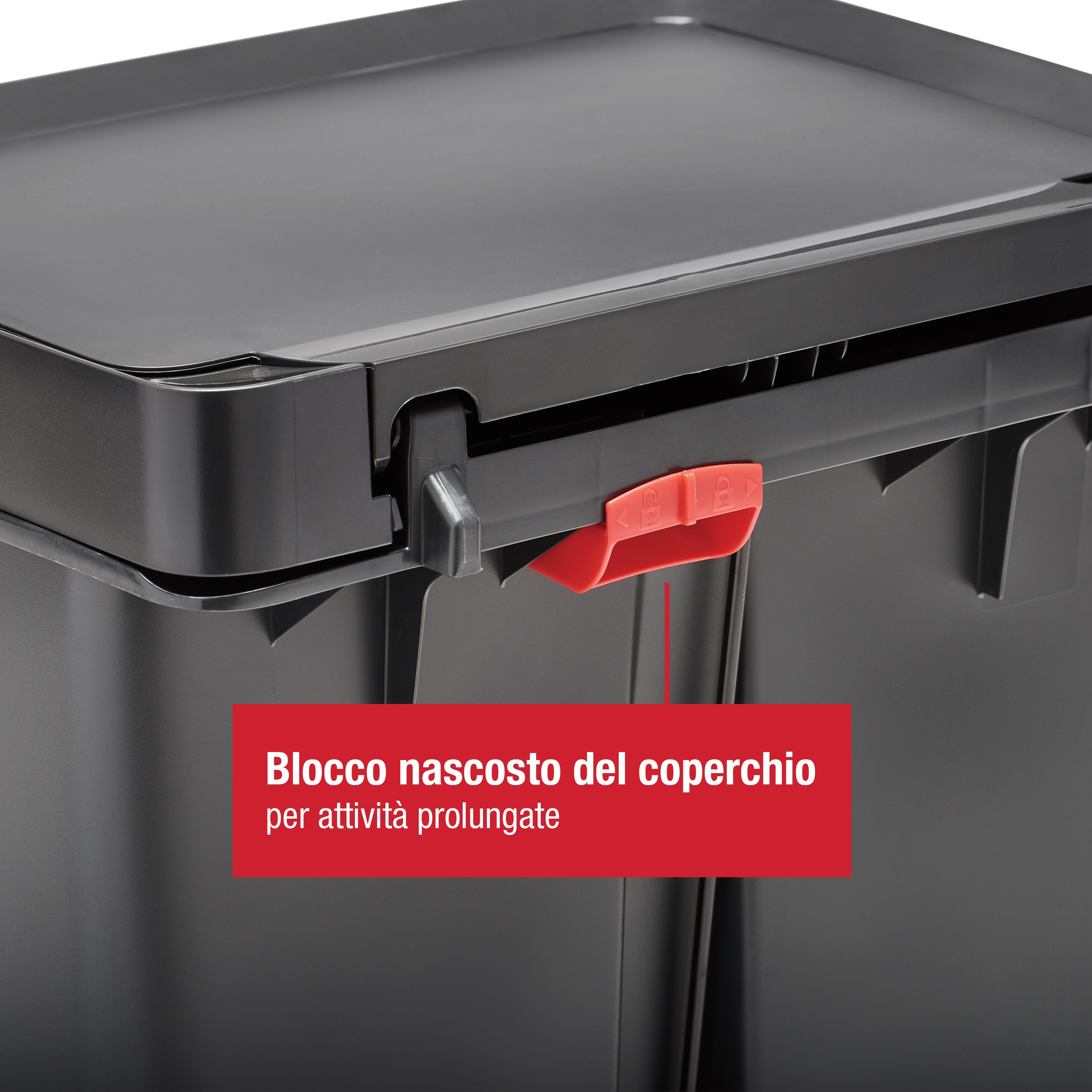 Rubbermaid Premier Series II 46L/12.4G Step-On Bin, Charcoal Thumbnail 3