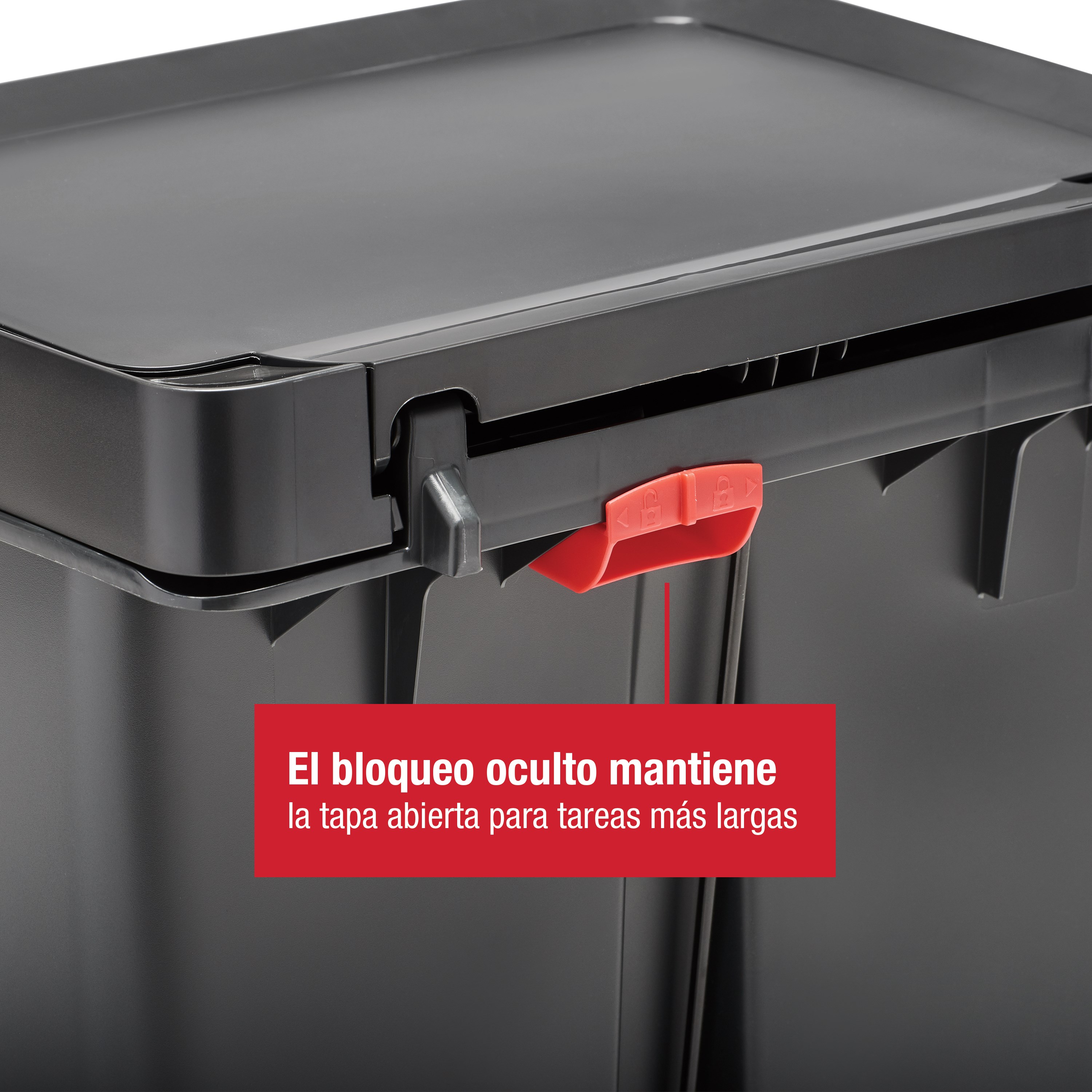 Rubbermaid Premier Series II 46L/12.4G Step-On Bin, Charcoal Thumbnail 4