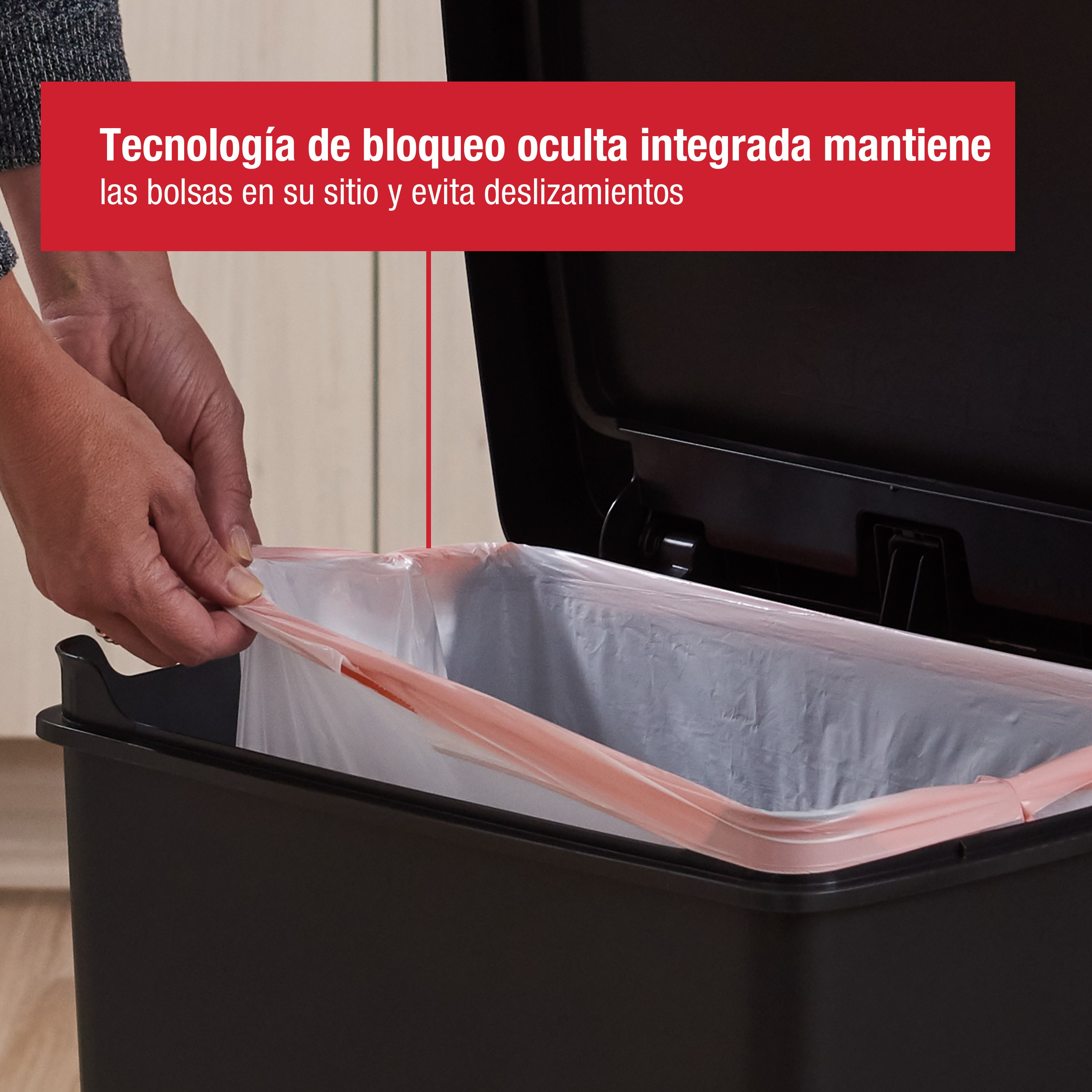 Rubbermaid Premier Series II 46L/12.4G Step-On Bin, Charcoal Thumbnail 2